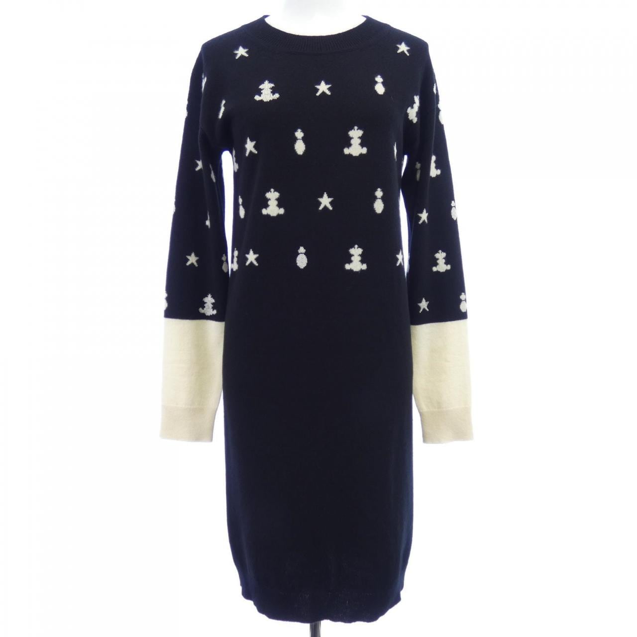 エルメス HERMES POSTE ET CAVALERIE *16-7700. ワンピース