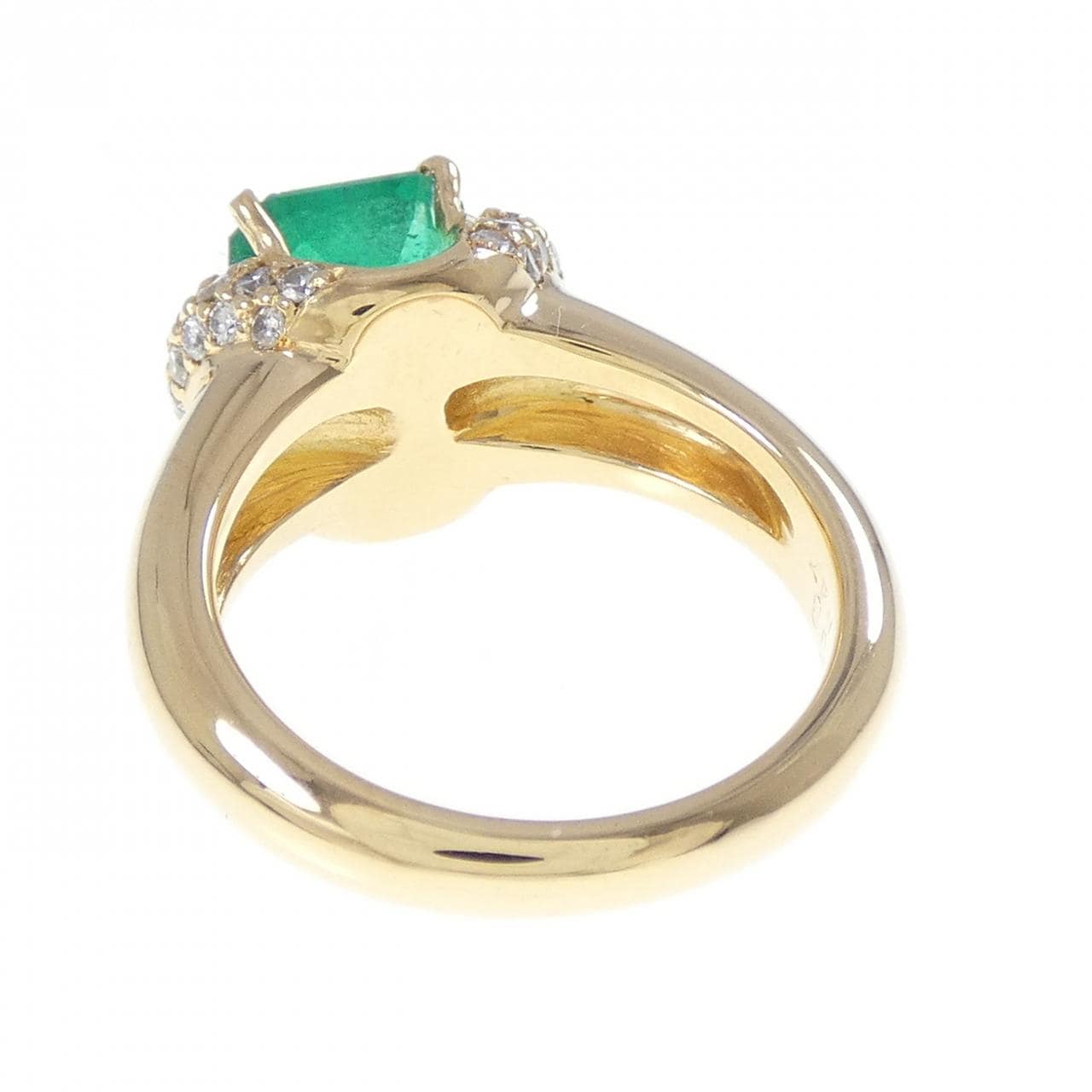 K18YG エメラルド リング 1.58CT