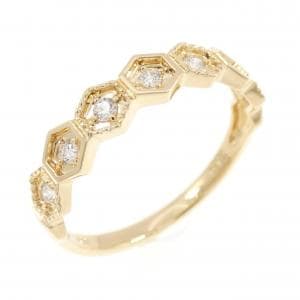 K18YG ダイヤモンド リング 0.12CT
