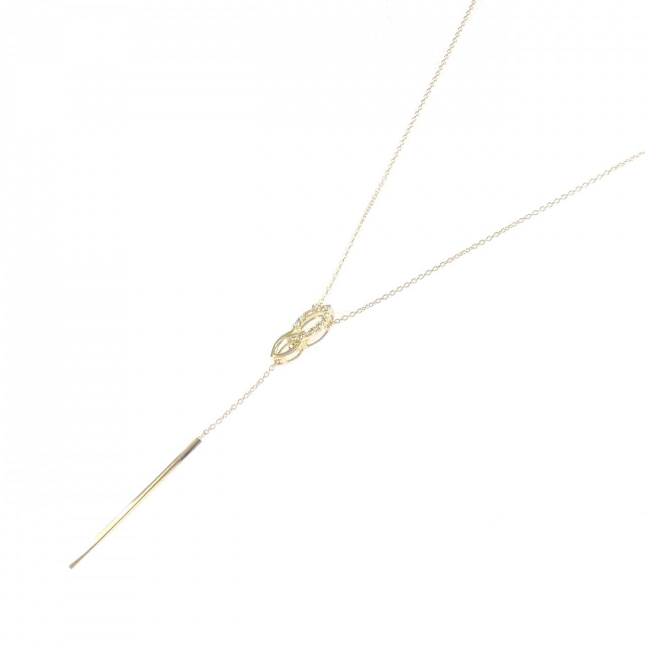 K18YG ダイヤモンド ネックレス 0.07CT