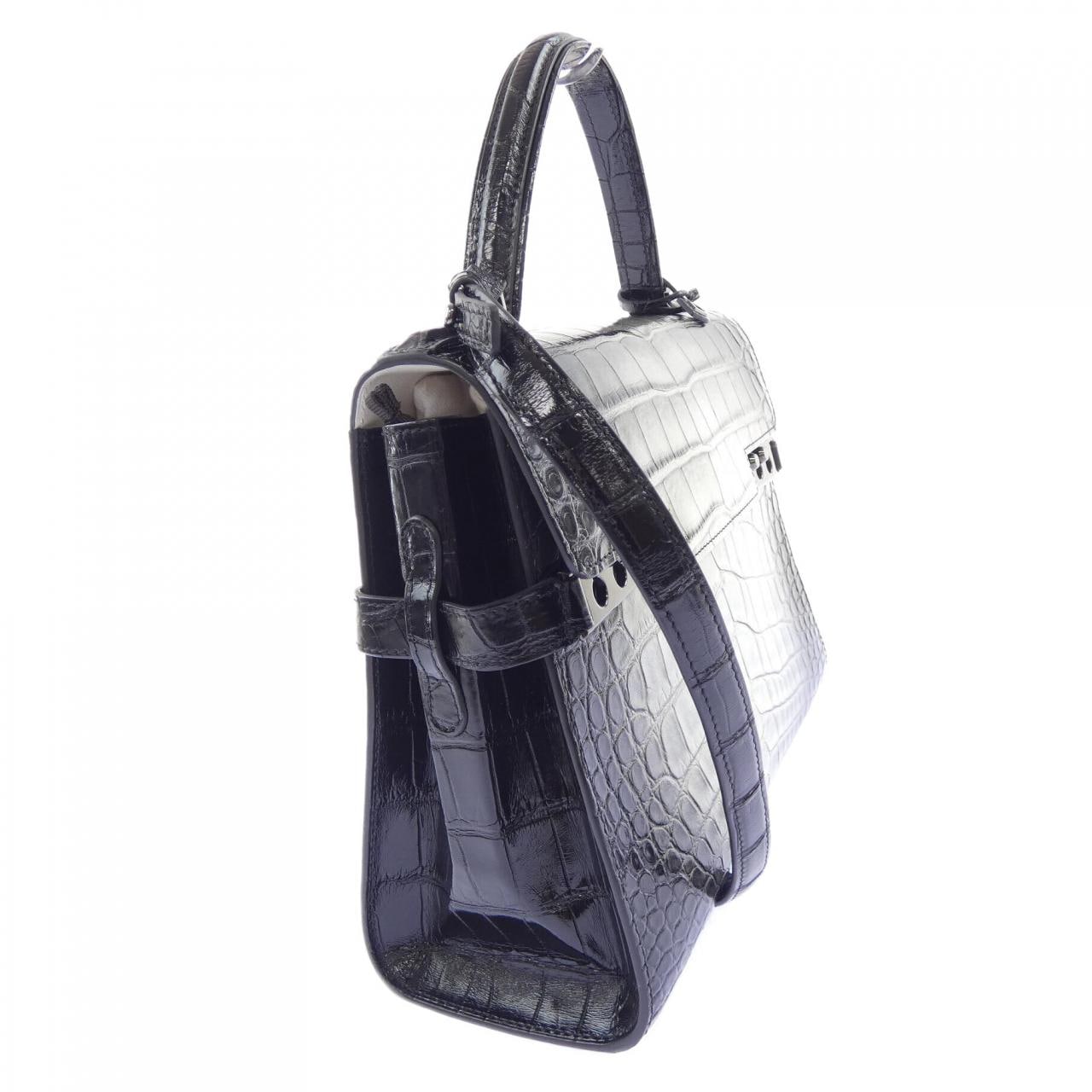 ヴァレクストラ VALEXTRA タンペート TEMPETE ALLIGATOR SPOTLIGHT AA0368ATW BAG