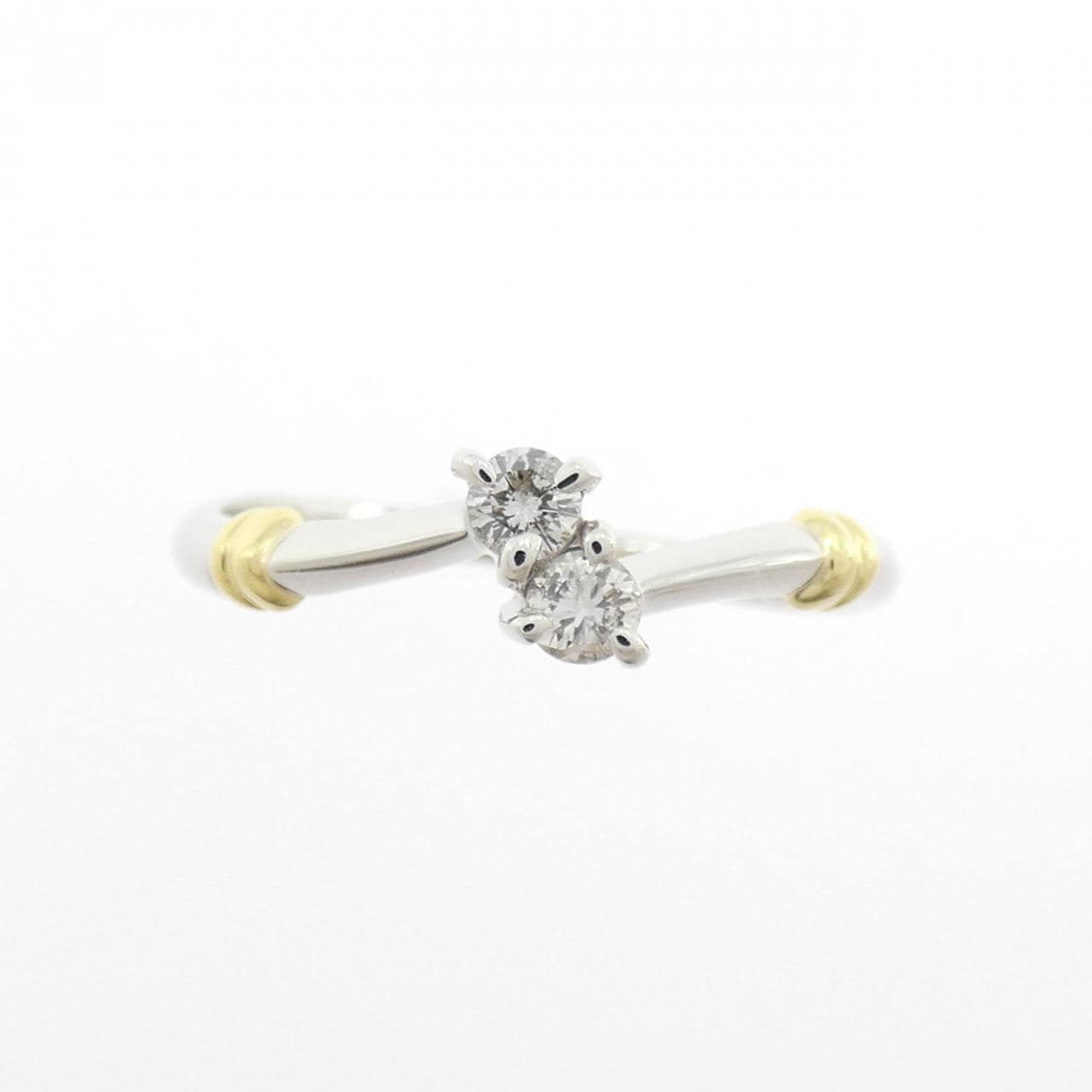 PT900/K18YG ダイヤモンド リング 0.14CT