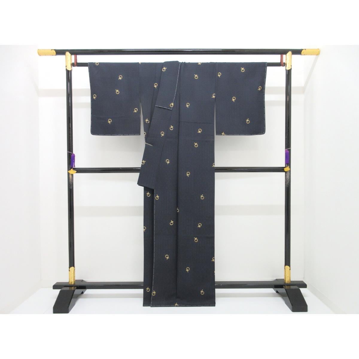 【未使用品】小紋　身幅Ｌ寸