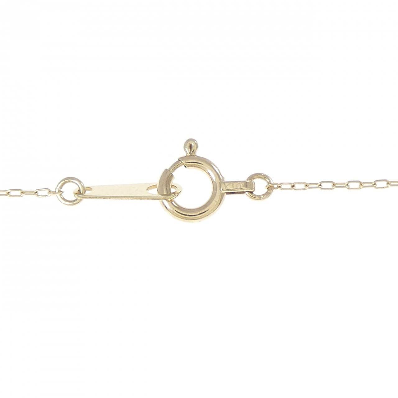 K10YG ダイヤモンド ネックレス 0.02CT