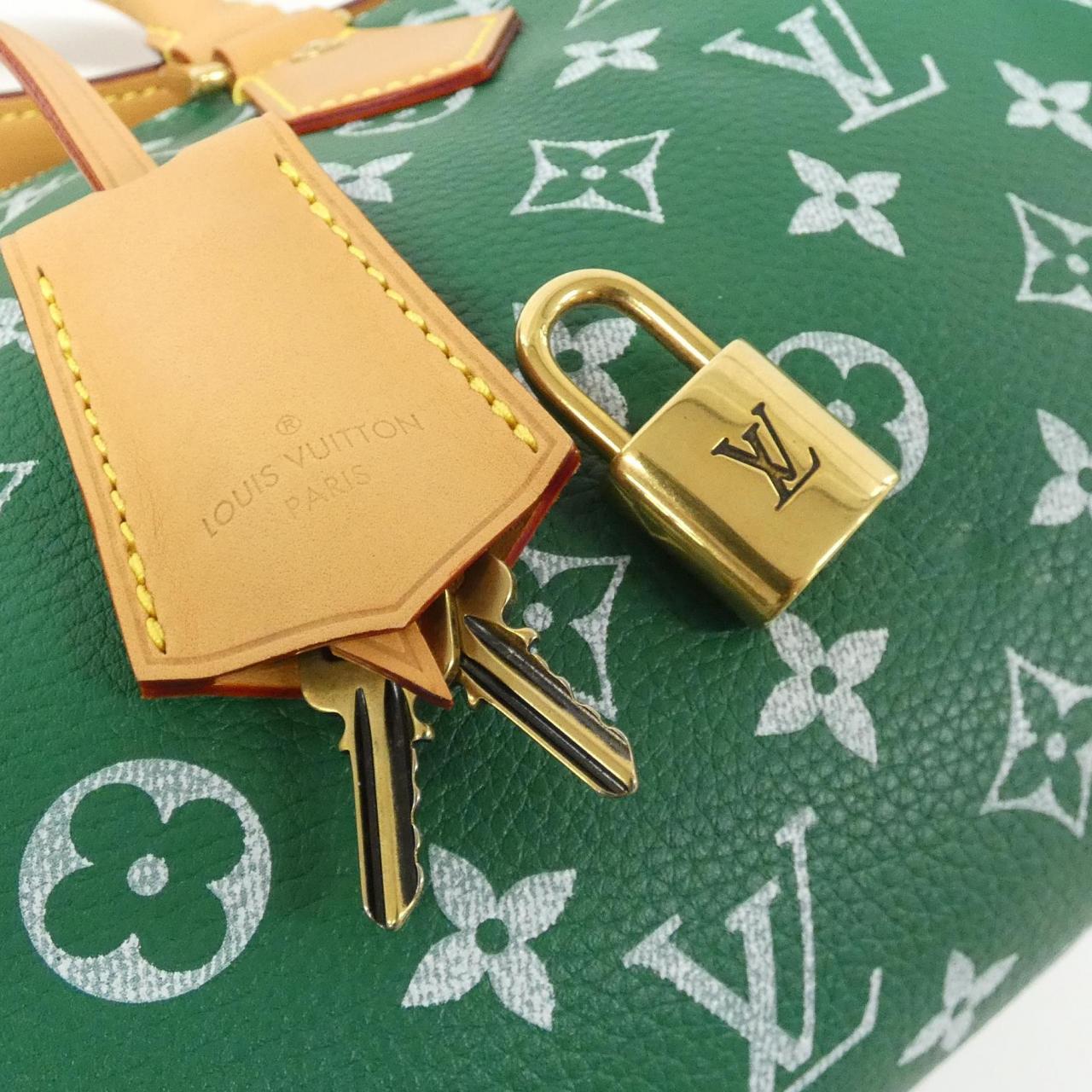 ルイヴィトン モノグラム レザー スピーディ P9 バンドリエール 25cm M24423 ボストンバッグ