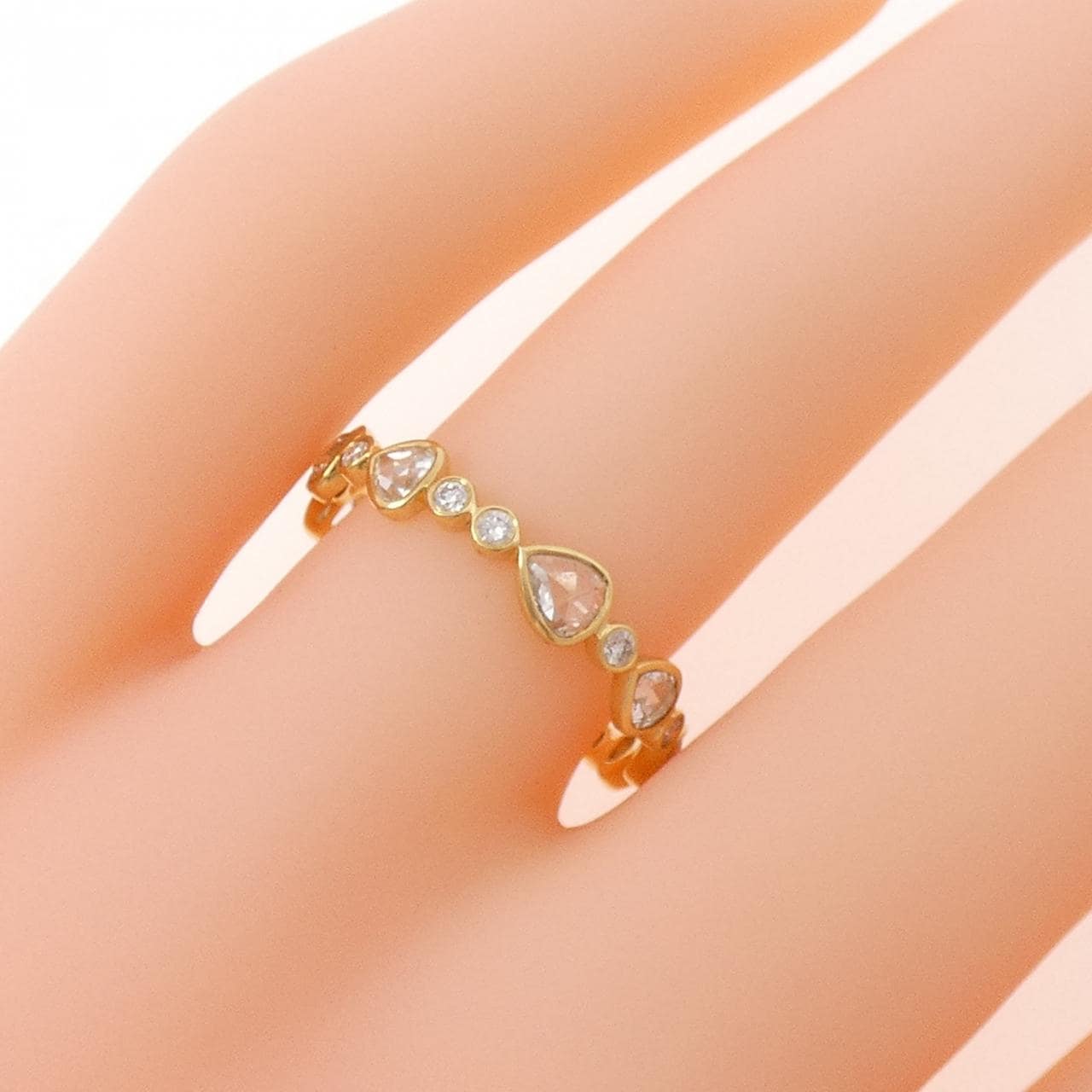 【新品】K18YG ダイヤモンド リング 0.83CT