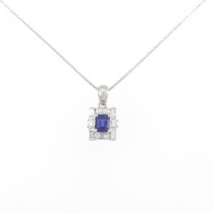 PT サファイヤ ネックレス 0.56CT