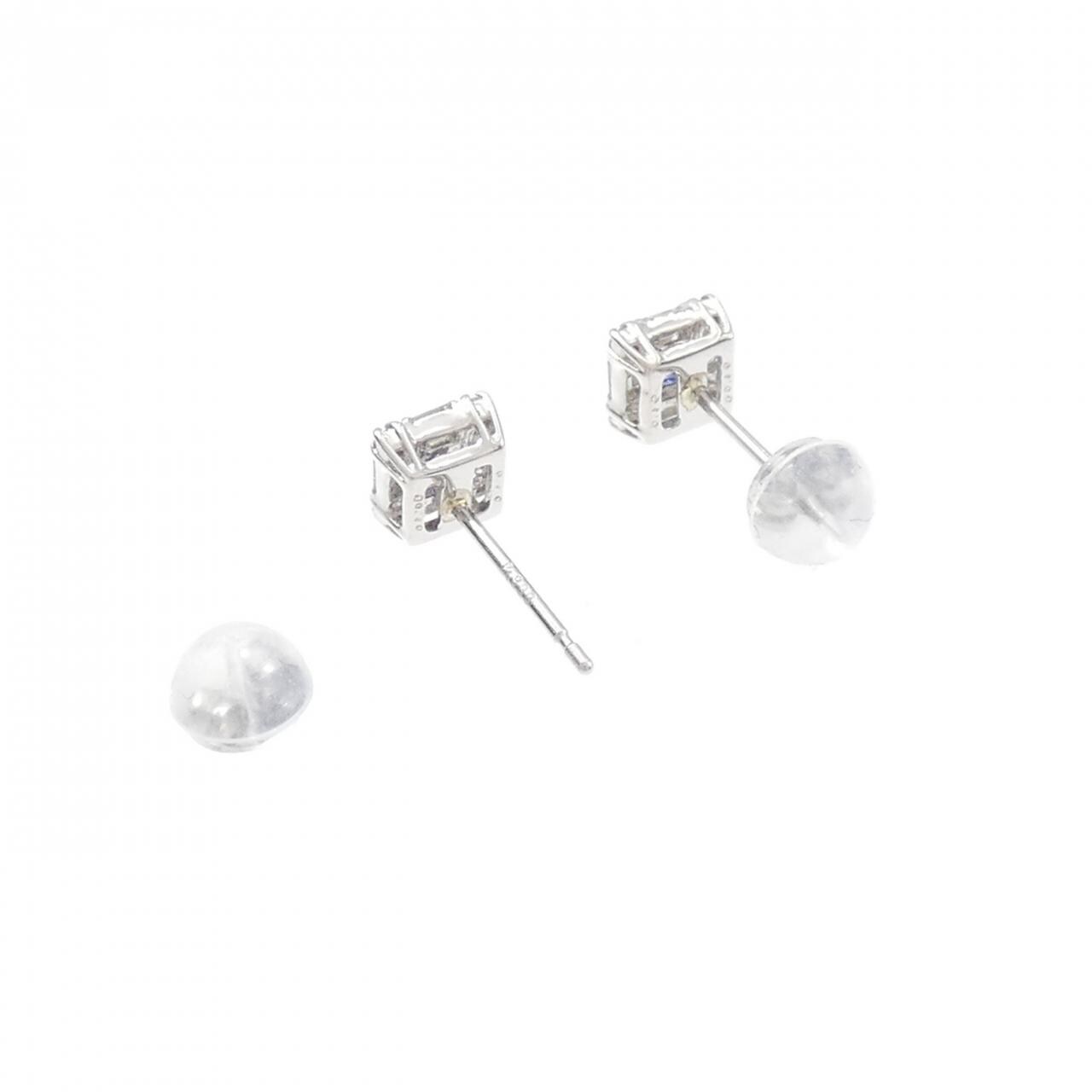 【新品】PT900 サファイヤ ピアス 0.27CT
