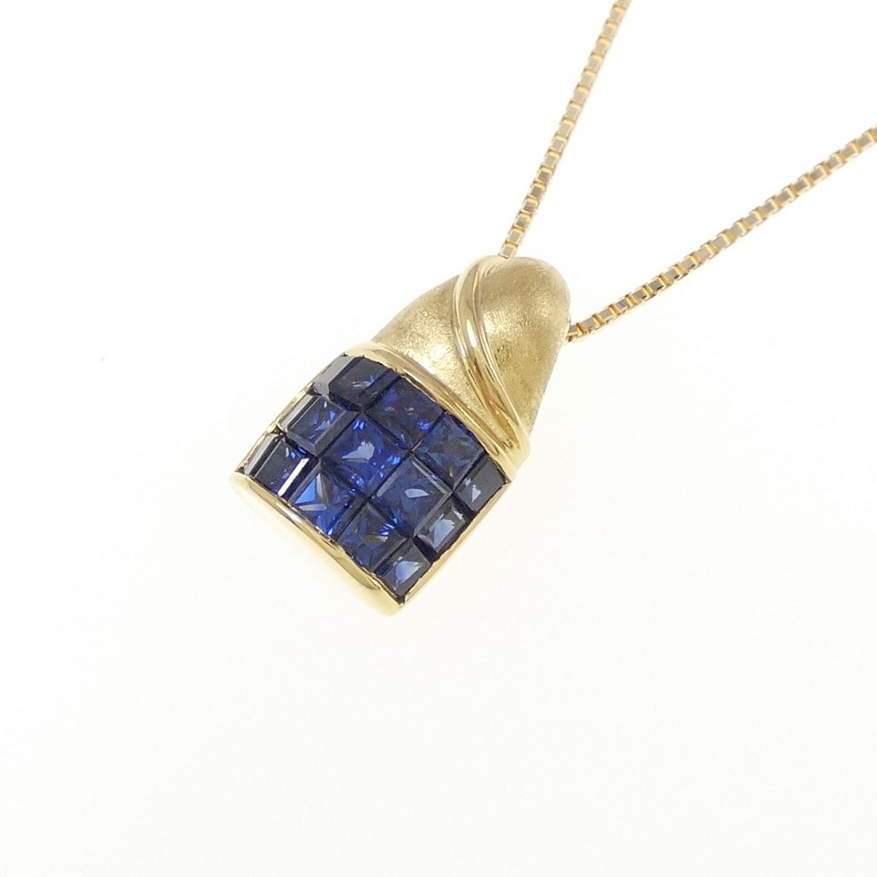 K18YG サファイヤ ネックレス 0.70CT