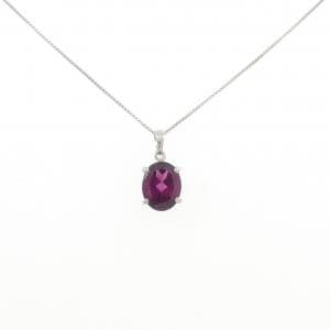PT900/PT850 ガーネット ネックレス 1.69CT