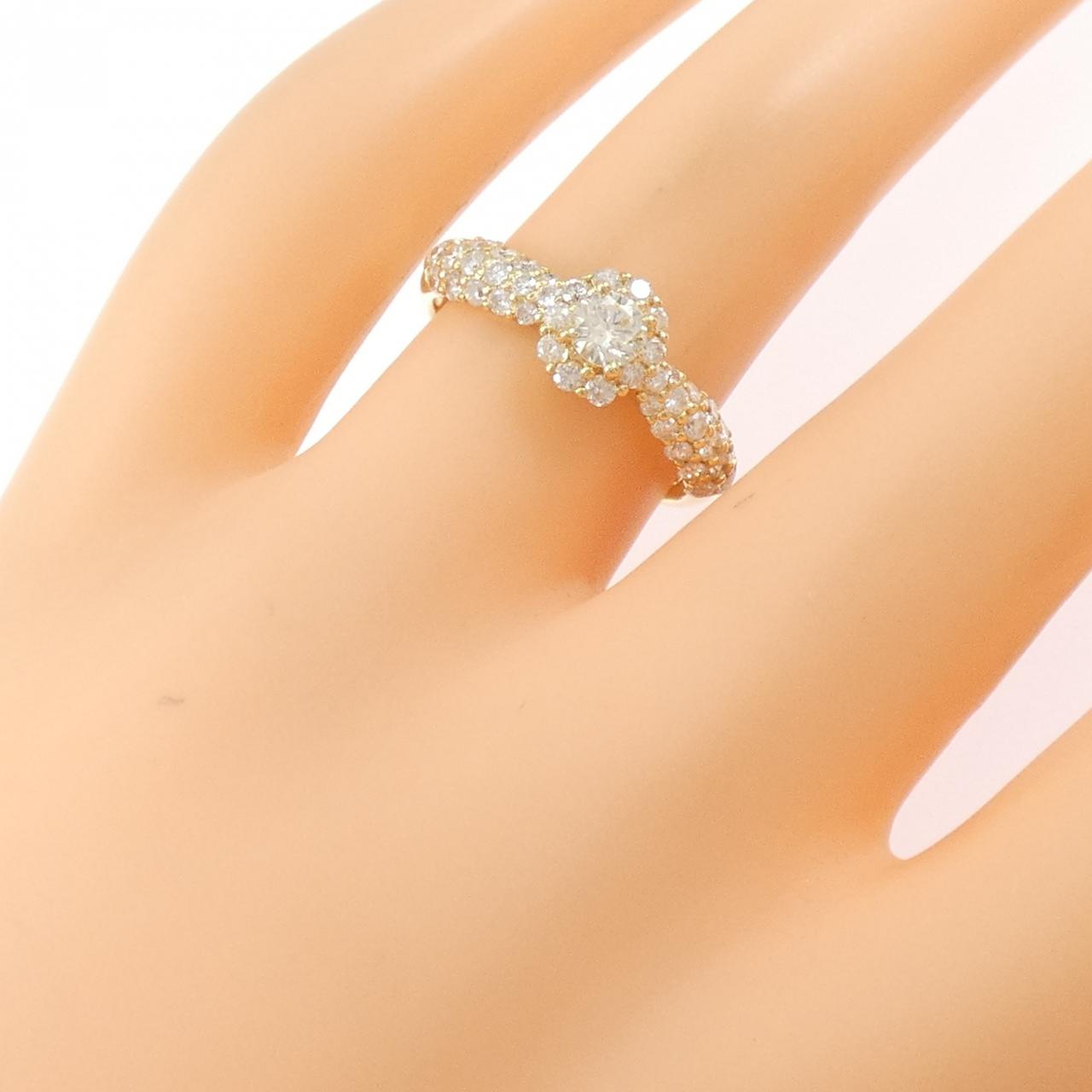 K18YG ダイヤモンド リング 0.21CT