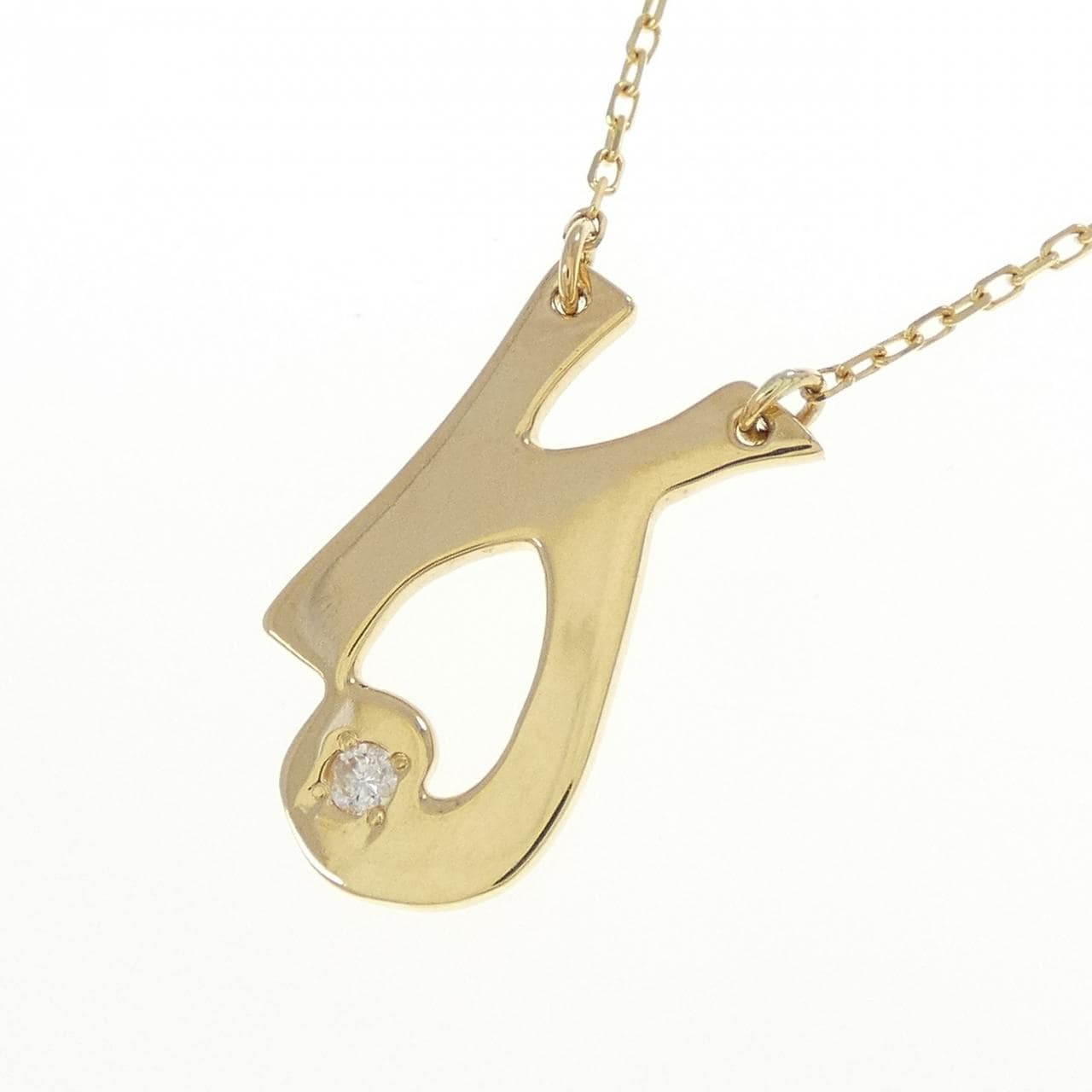 K18YG ダイヤモンド ネックレス 0.02CT