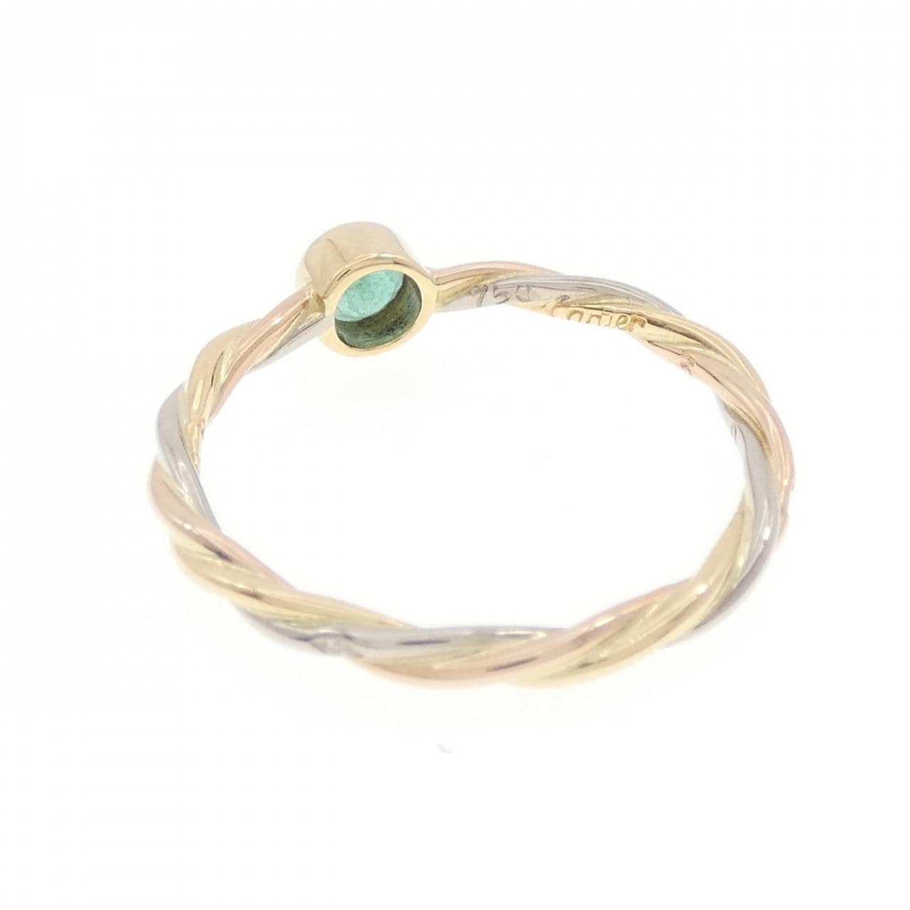 【ヴィンテージ】カルティエ スリーゴールドツイスト リング