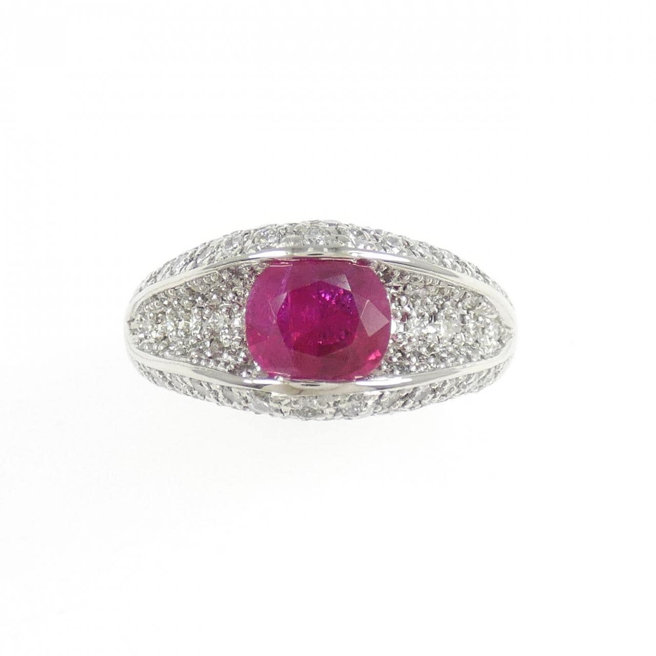 PT900 ルビー リング 1.638CT