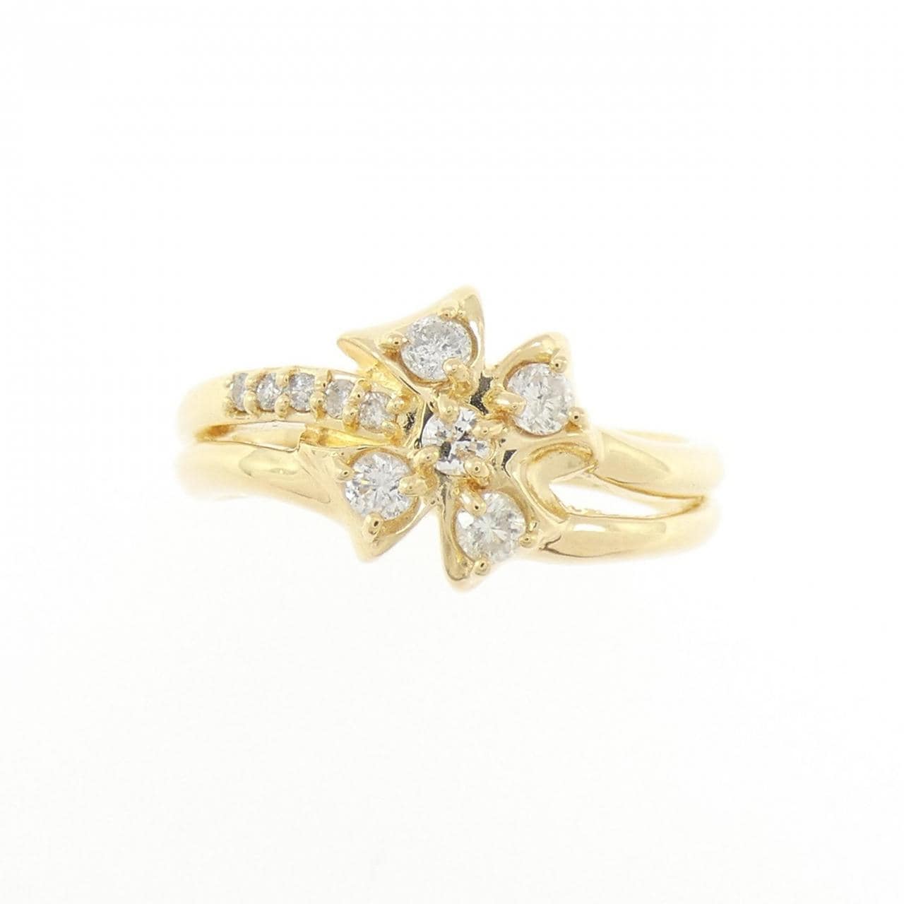 K18YG ダイヤモンド リング 0.26CT