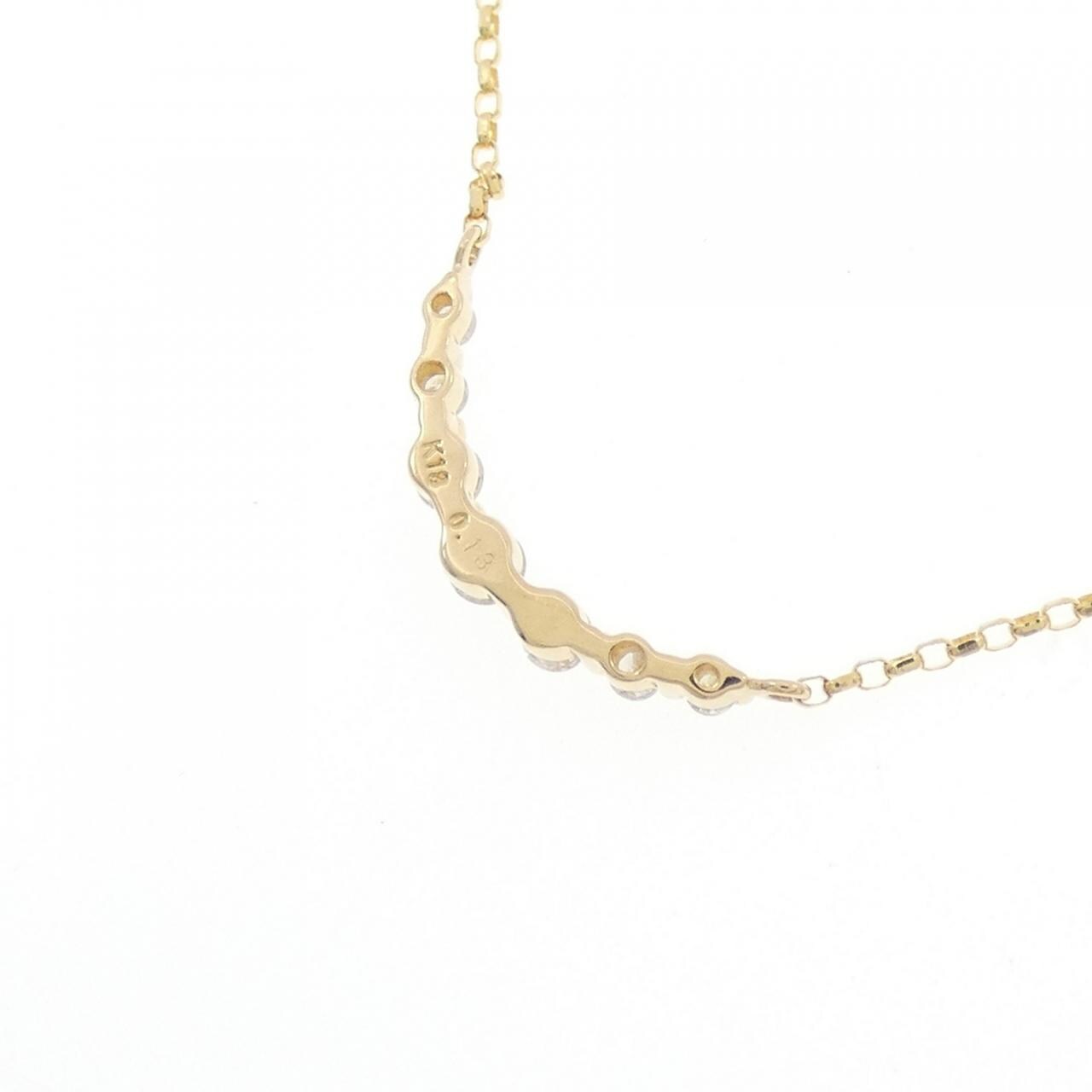 K18YG ダイヤモンド ネックレス 0.13CT