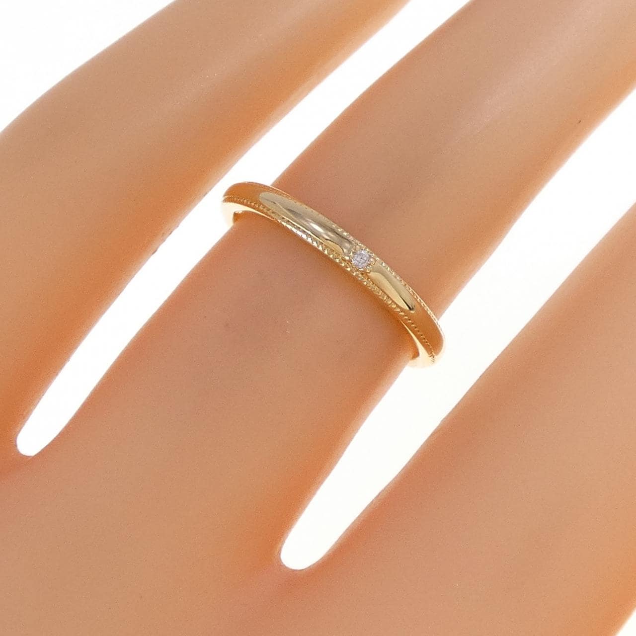 K18YG ダイヤモンド リング 0.01CT