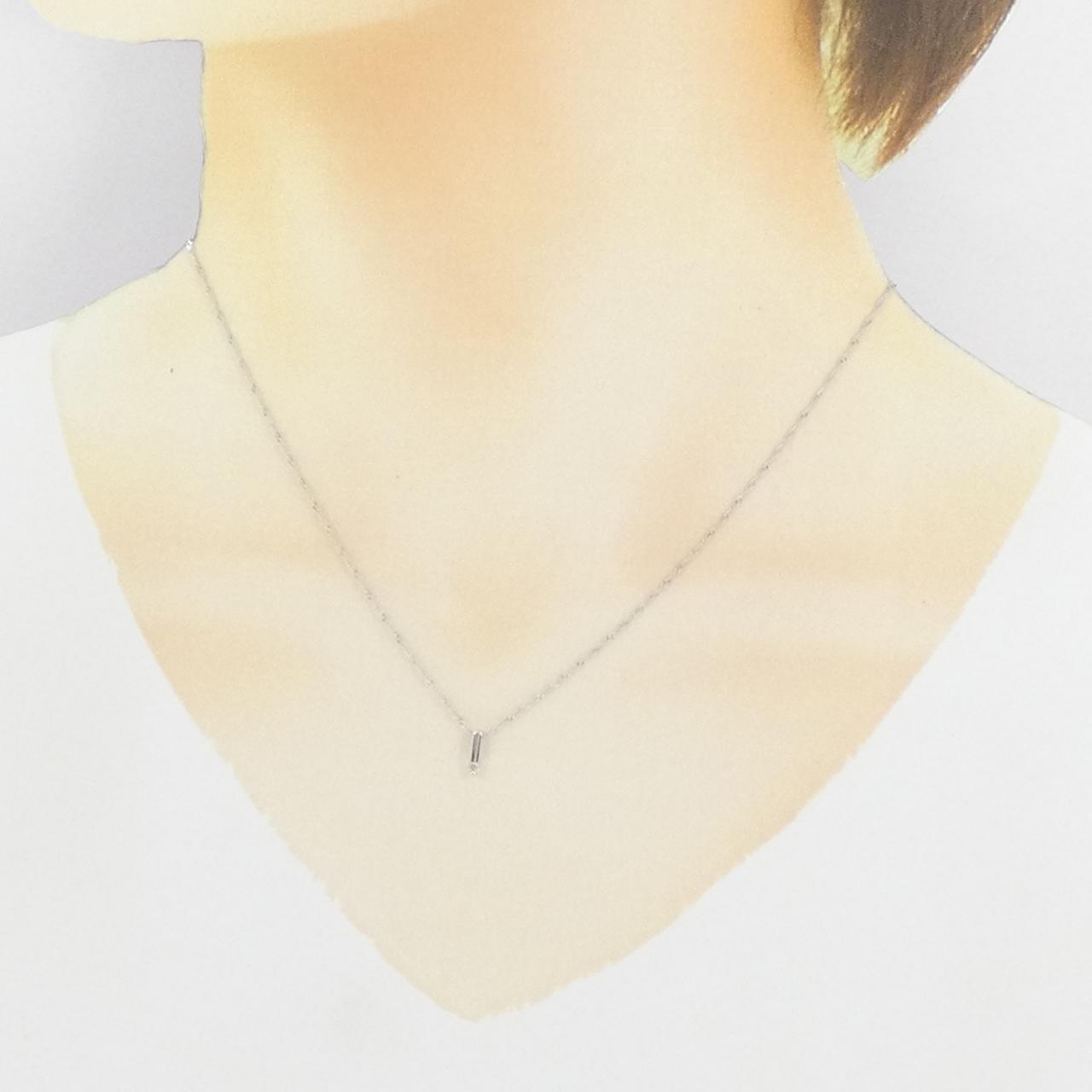 K18WG ダイヤモンド ネックレス 0.03CT