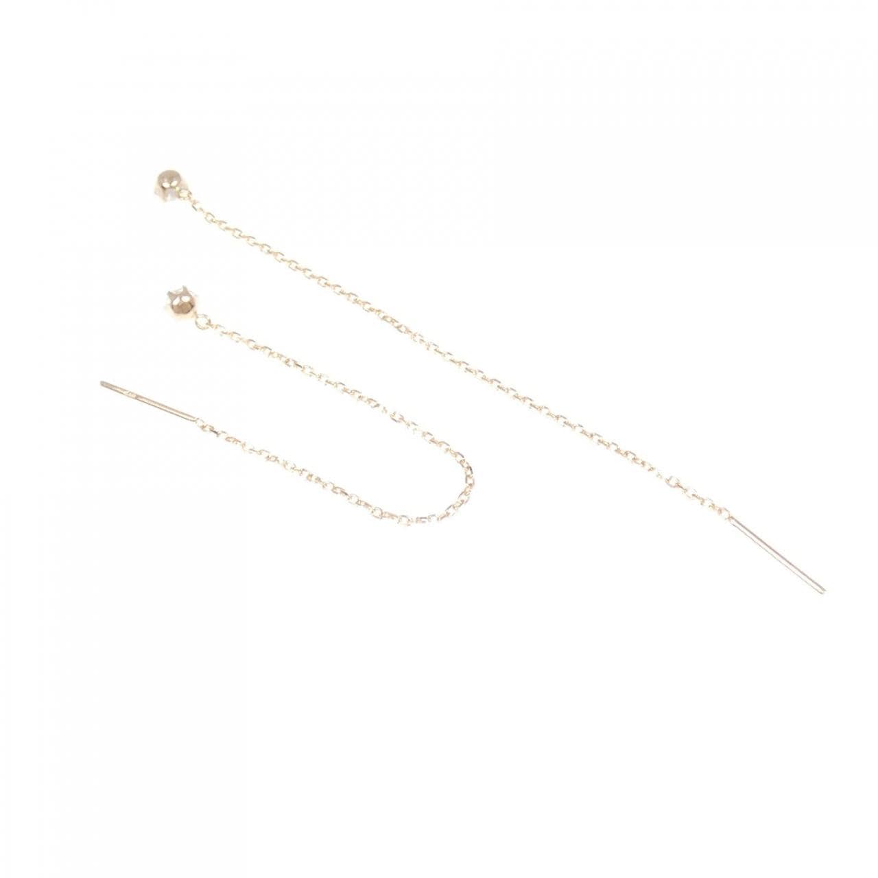 K18YG キュービック ピアス