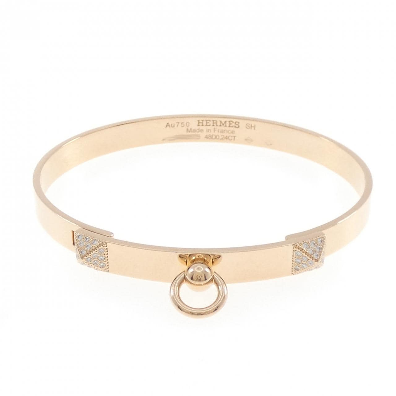 エルメス コリエ ド シアン バングル 0.24CT