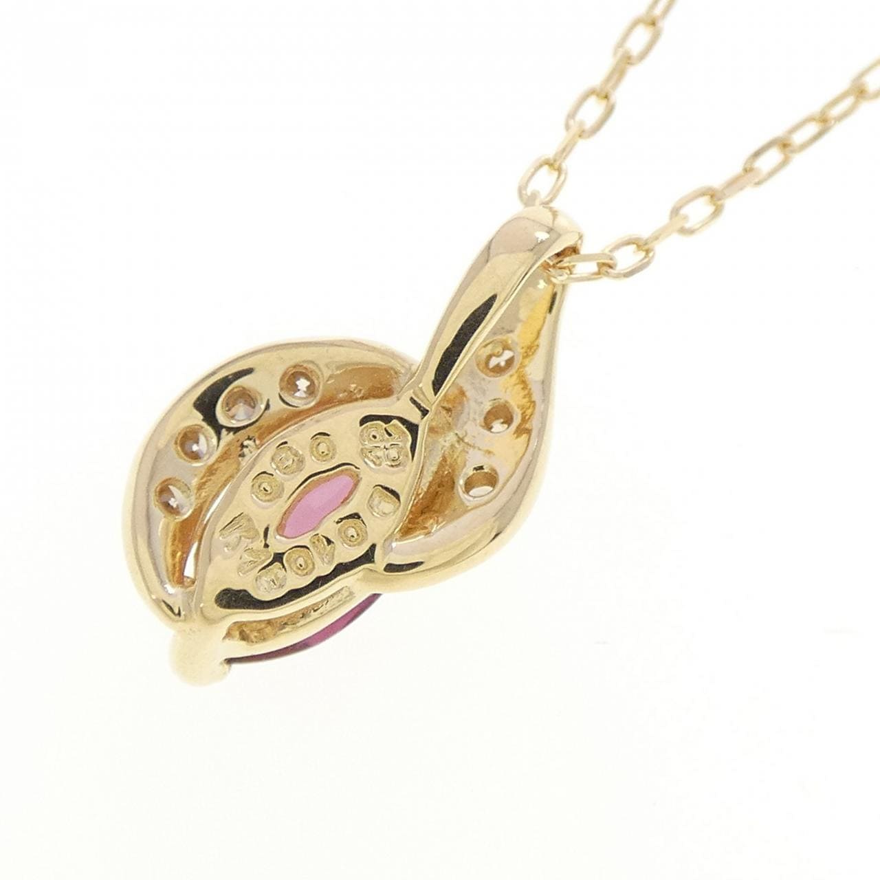 K18YG ガーネット ネックレス 0.80CT