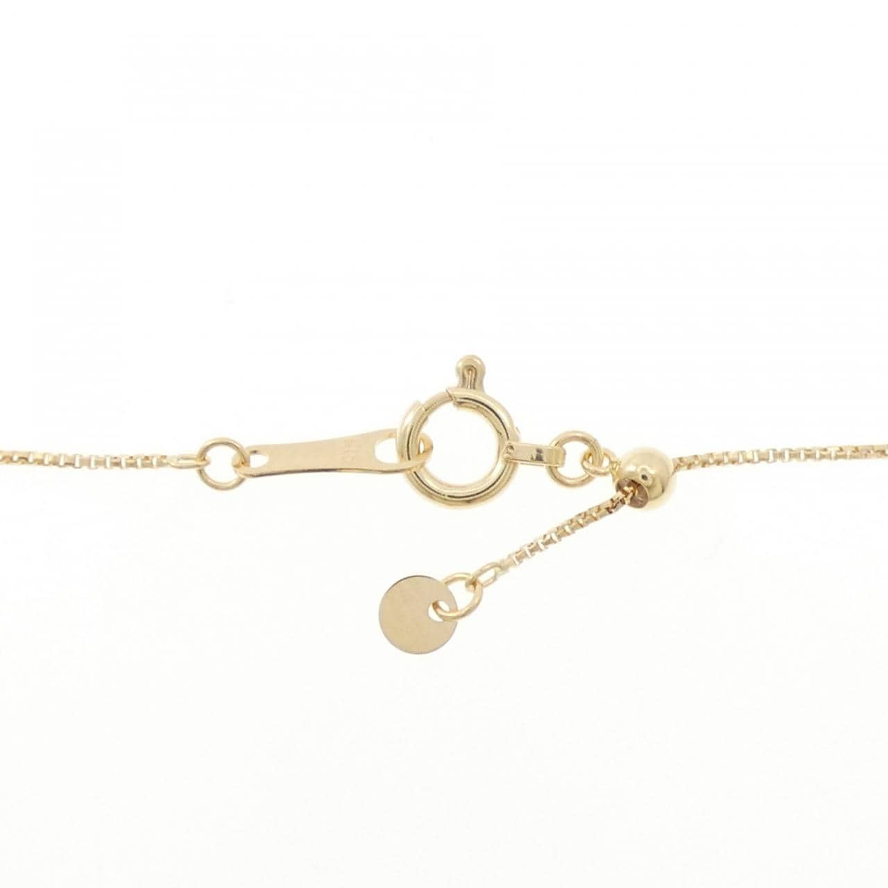 K18YG イニシャルM ダイヤモンド ネックレス 0.23CT