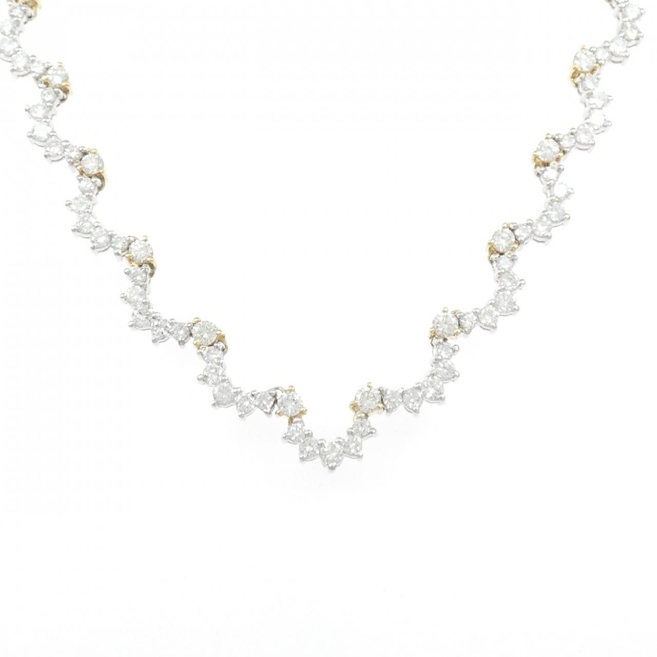 K18WG/K18YG ダイヤモンド ネックレス