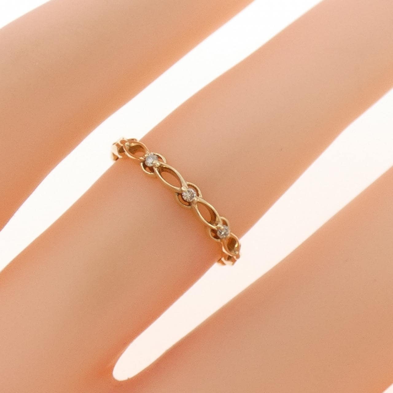 アガット ダイヤモンド リング 0.02CT