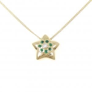 ウノアエレ スター エメラルド ネックレス 0.19CT