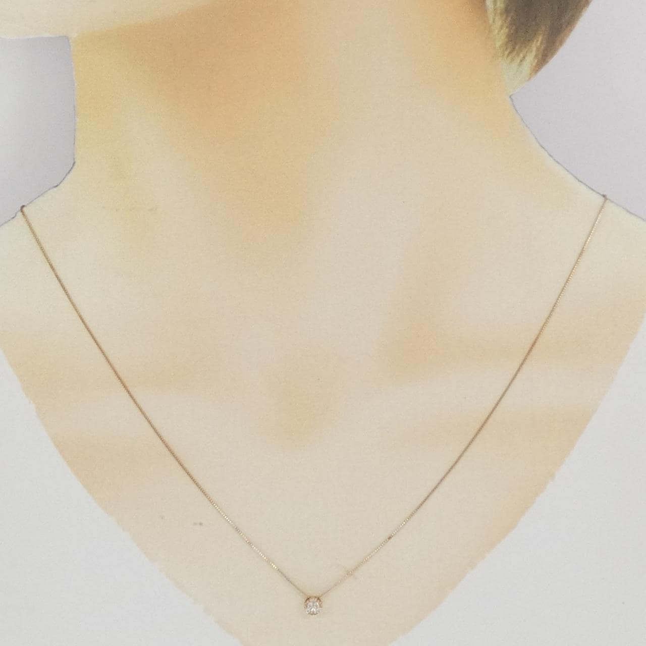 K10PG ダイヤモンド ネックレス 0.05CT