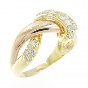 K18YG/K18PG ダイヤモンド リング 0.52CT