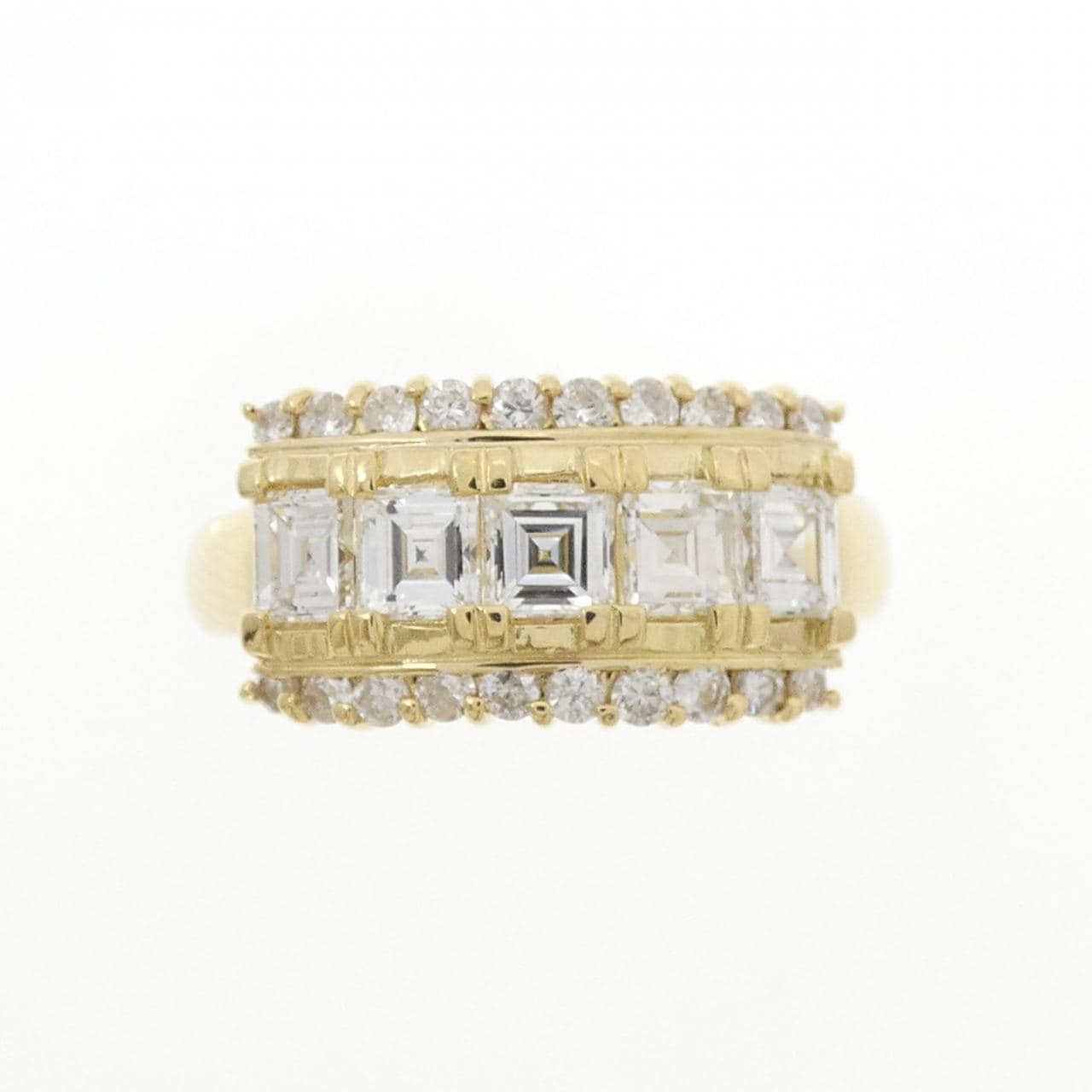 K18YG ダイヤモンド リング 1.36CT