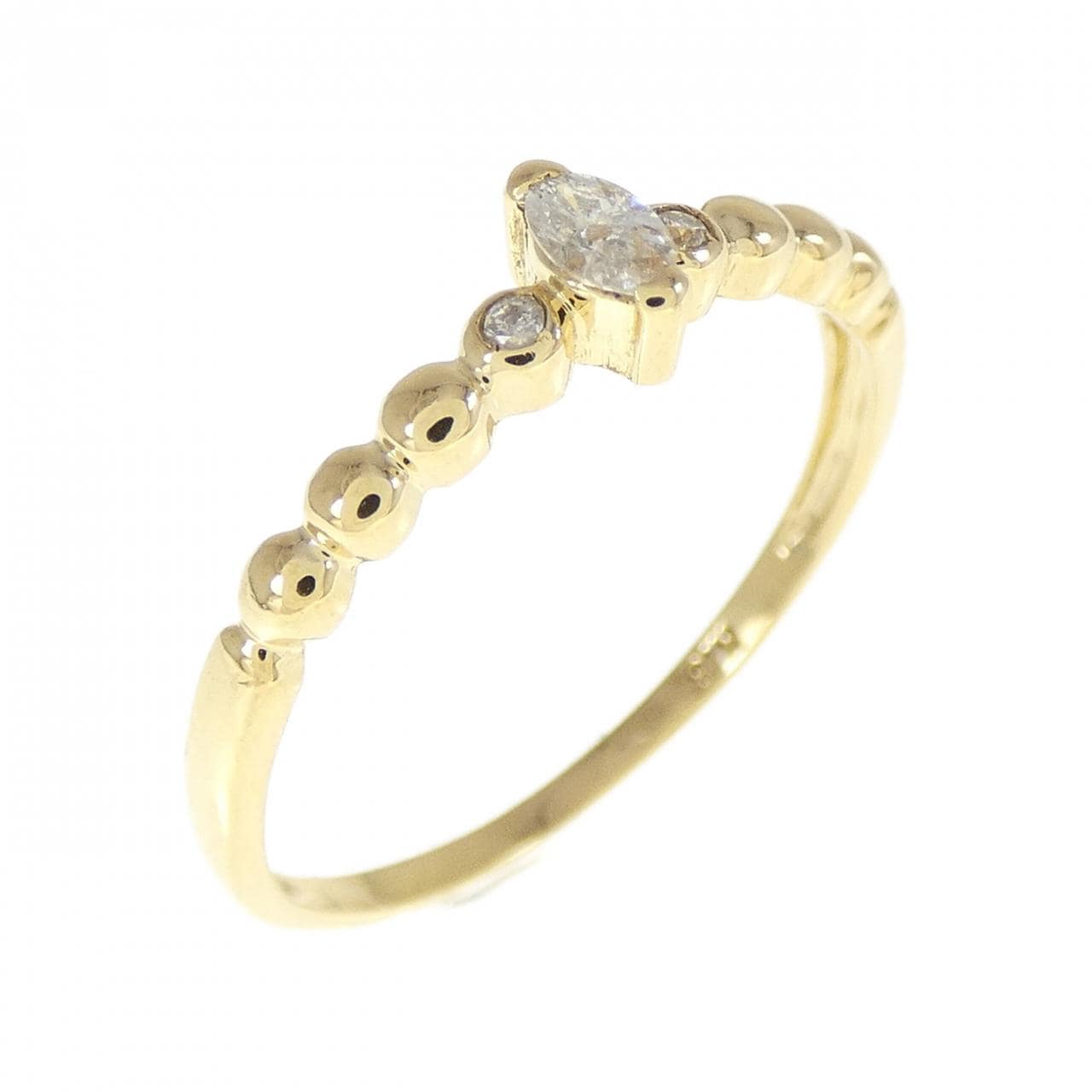 K18YG Diamond ring