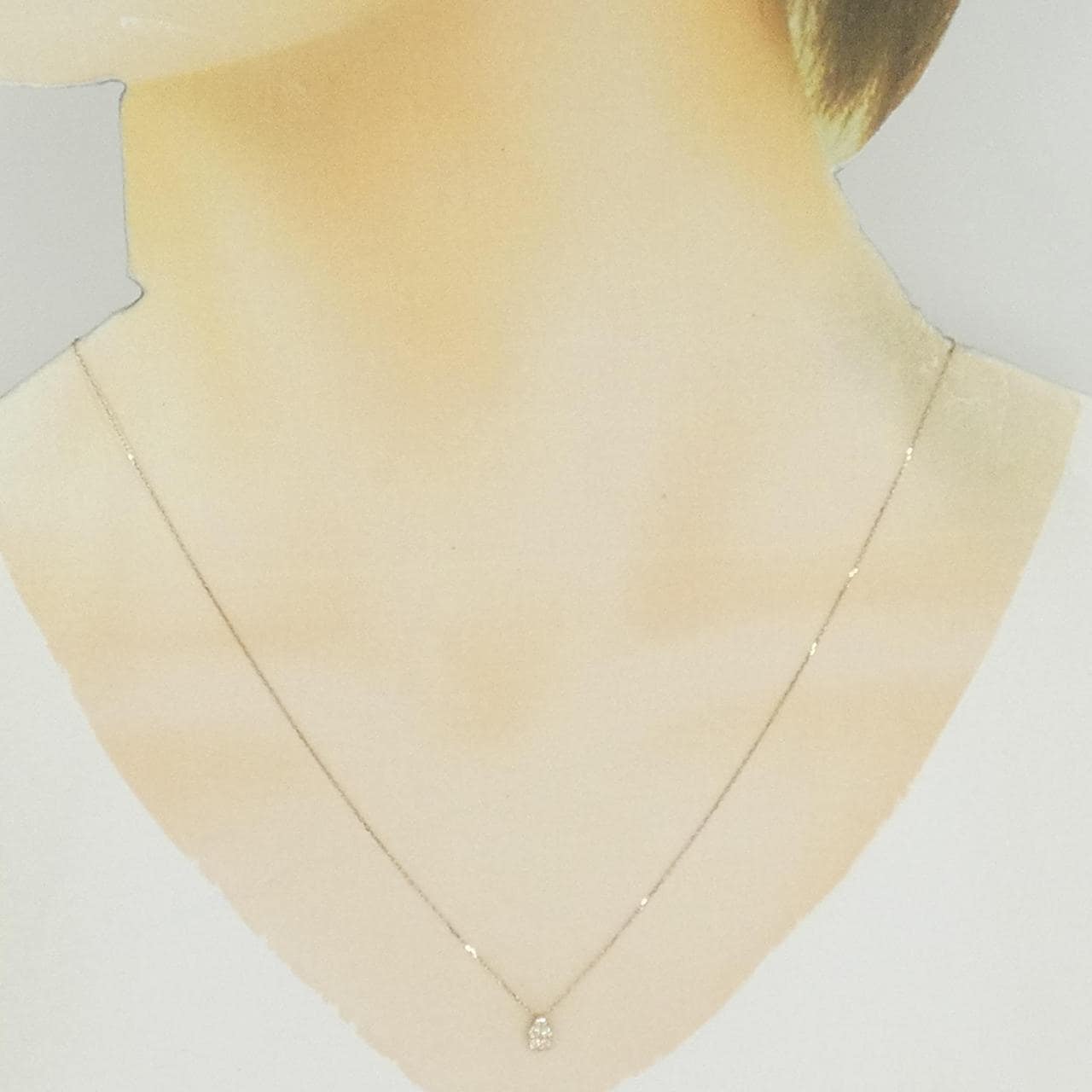 K18PG ダイヤモンド ネックレス 0.10CT