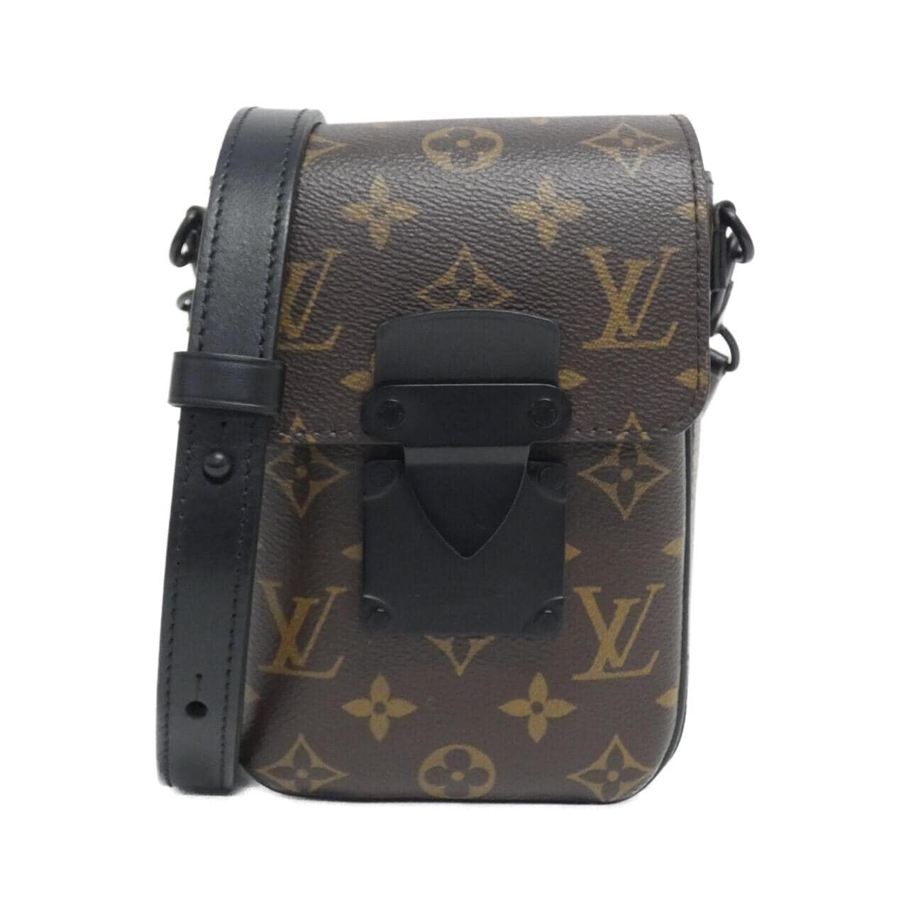 LOUIS VUITTON Monogram Macassar S Rock Vertical Wearable Wallet M81522 Shoulder Bag