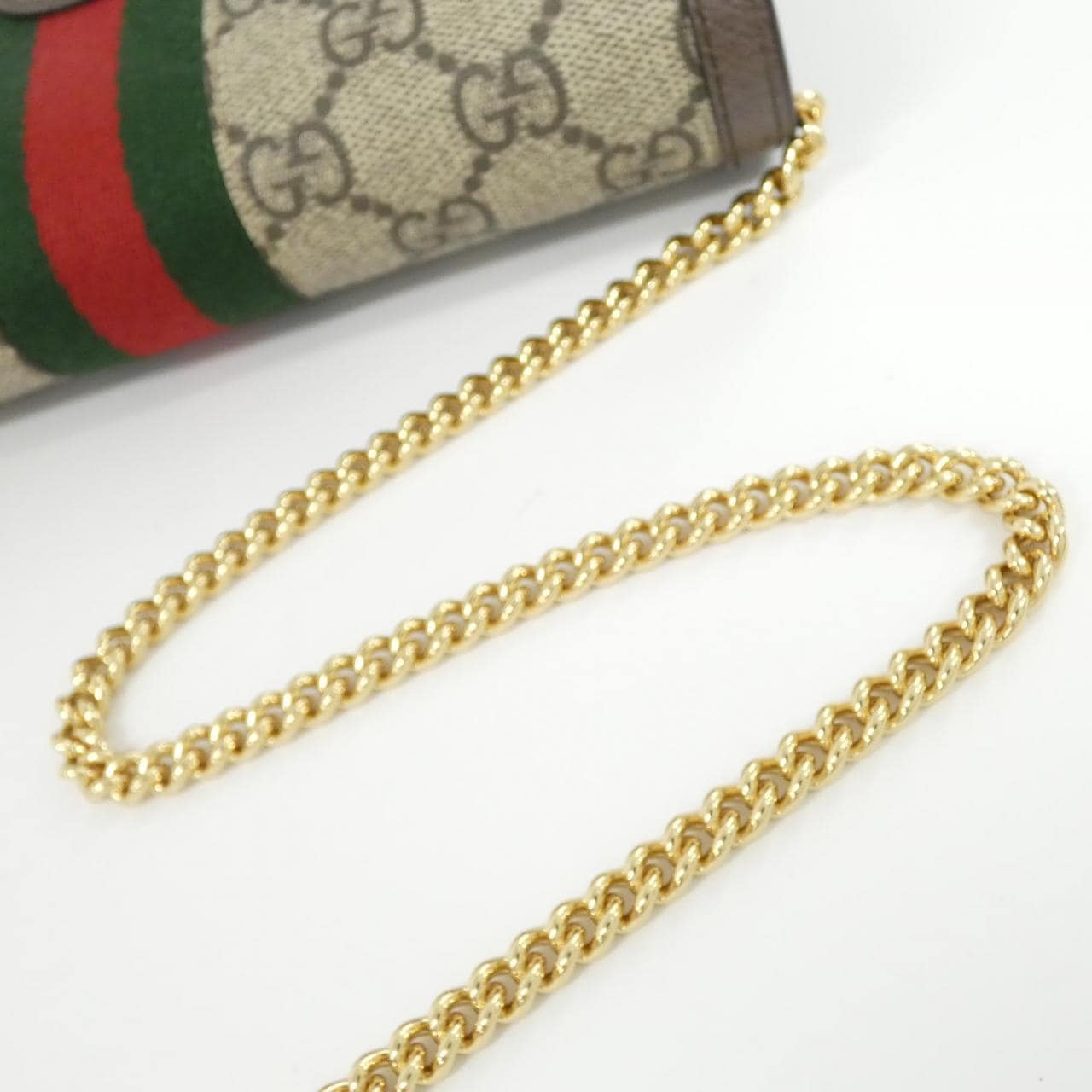 [新品] Gucci OPHIDIA 772309 96IWG 鏈條錢包