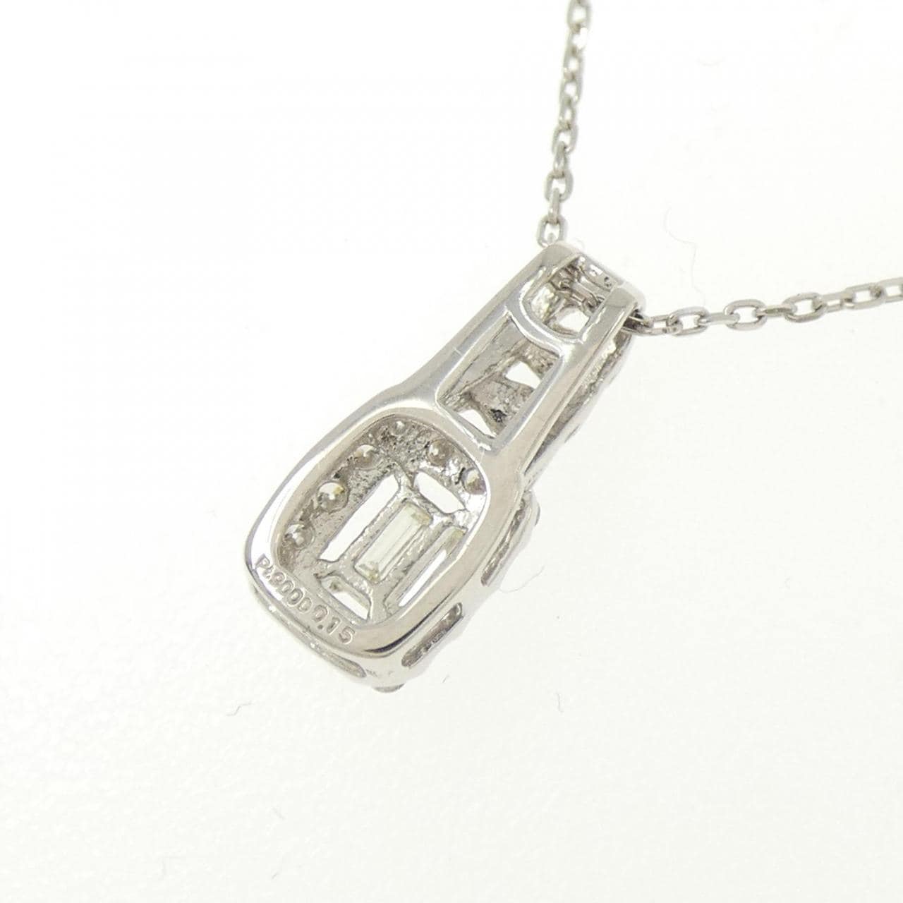 【新品】PT900/PT850 ダイヤモンド ネックレス 0.15CT