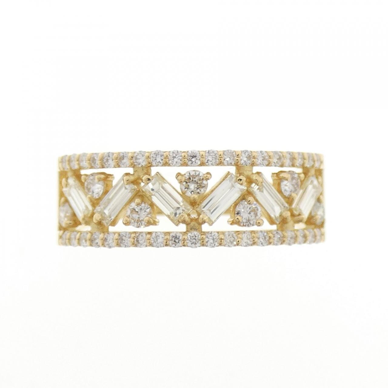 [BRAND NEW] K18YG Diamond ring 0.70CT