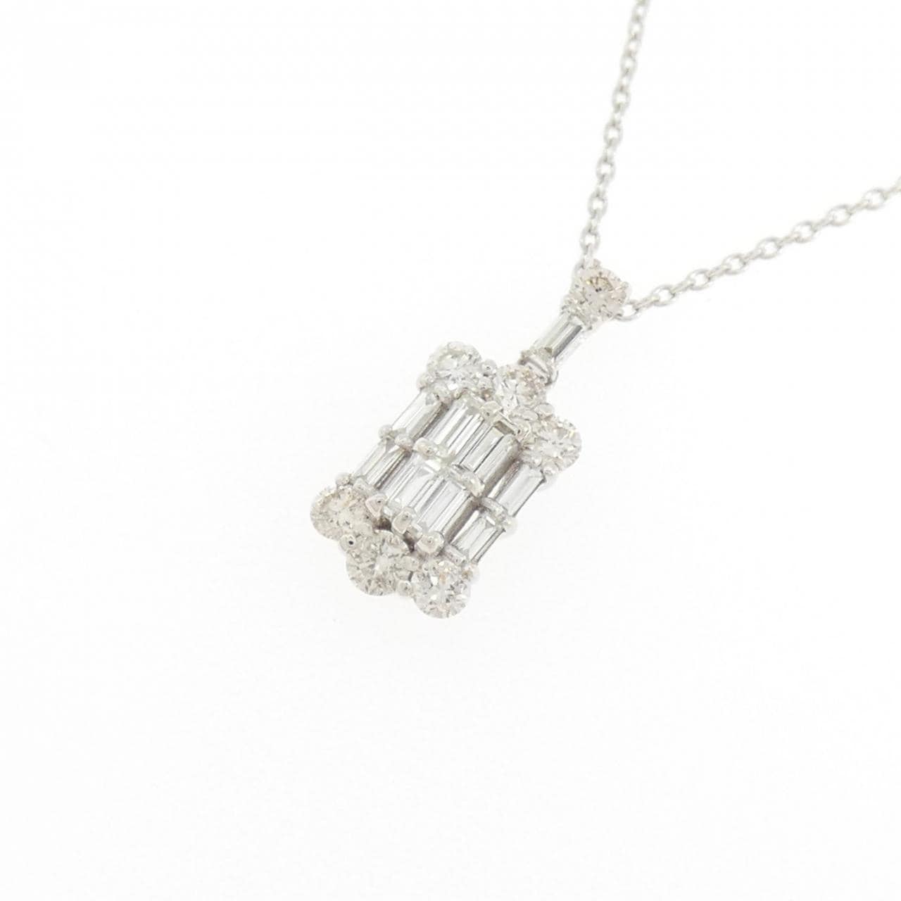 K18WG ダイヤモンド ネックレス 0.50CT