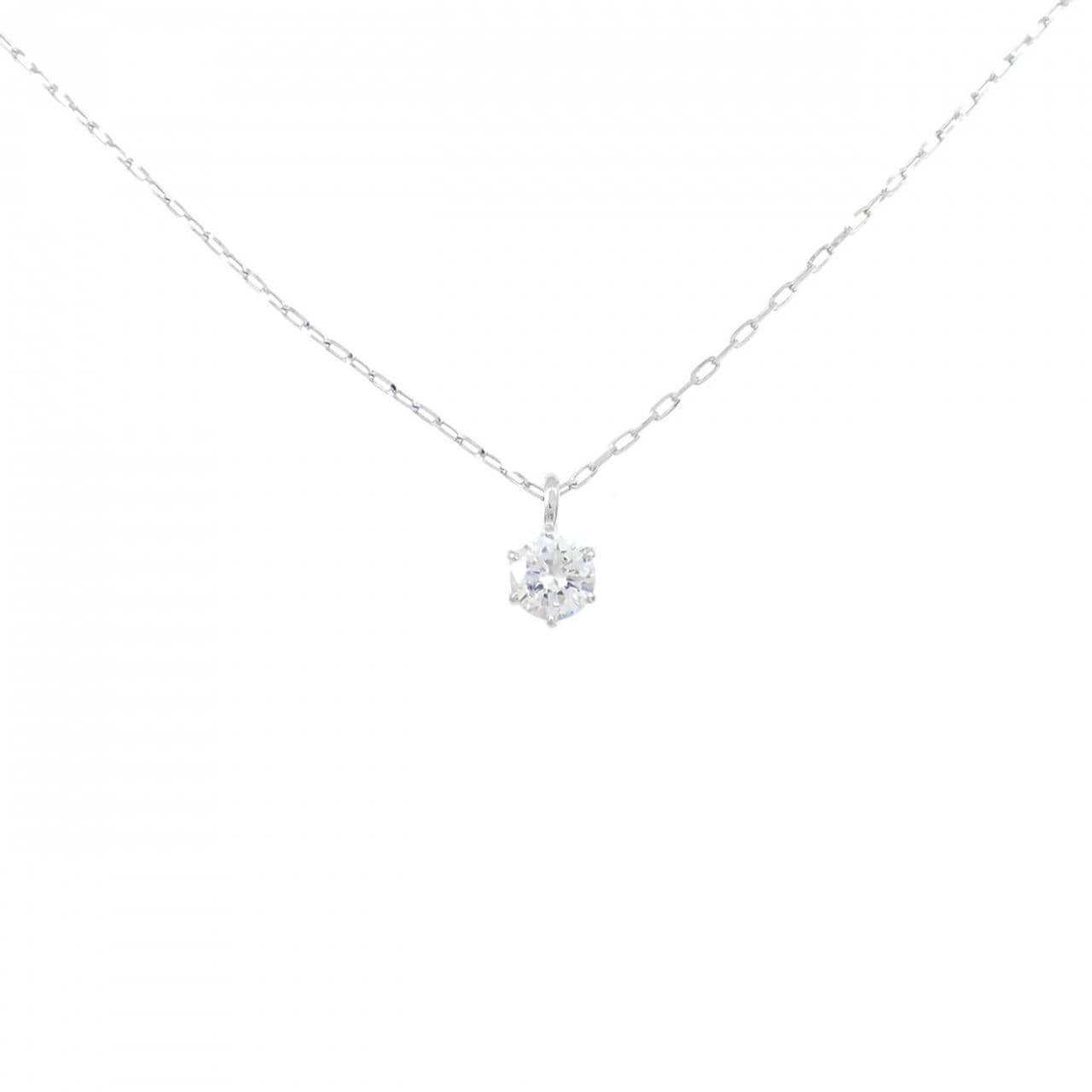 PT900单钻鑽石項鍊，0.10克拉