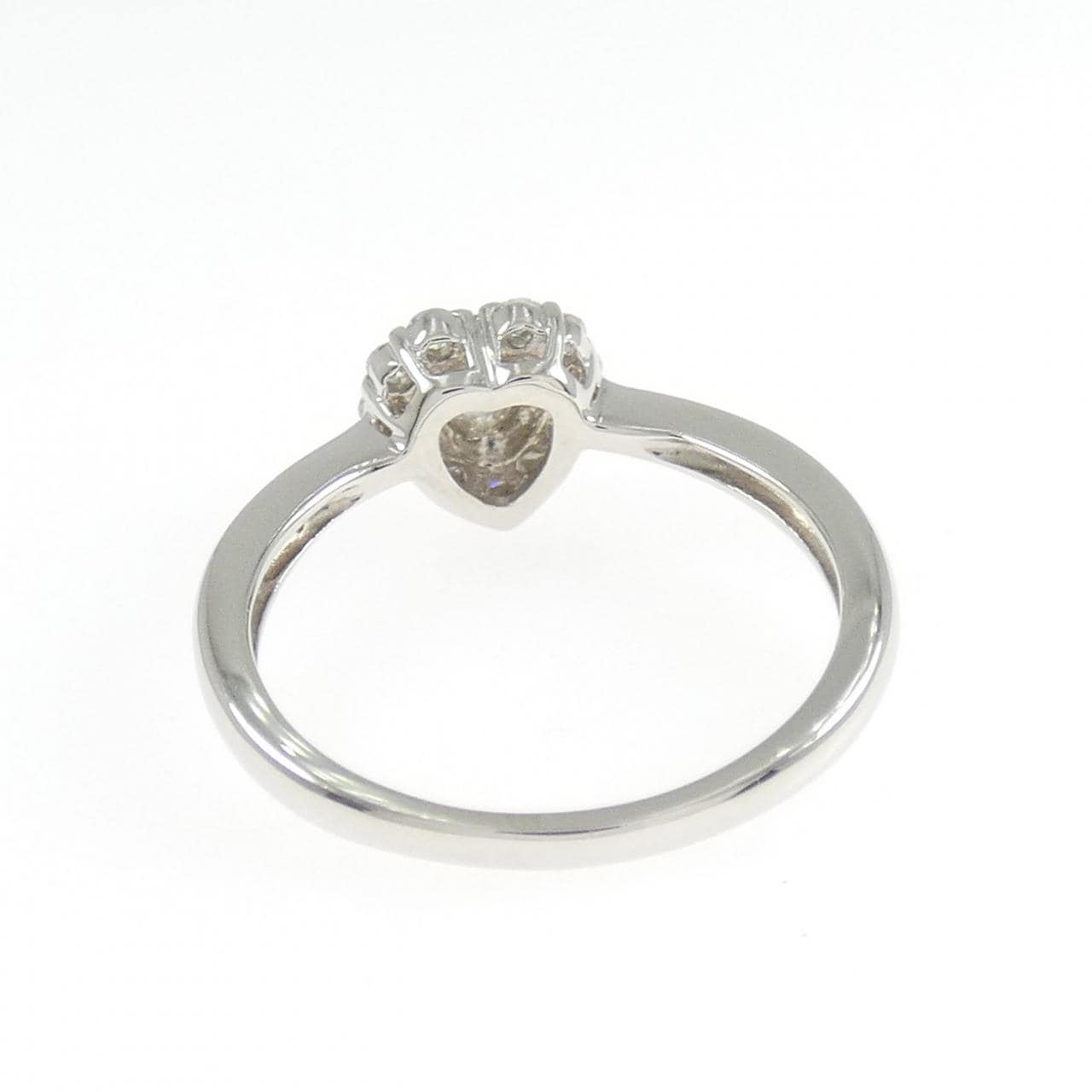 PT900 ハート ダイヤモンド リング 0.18CT