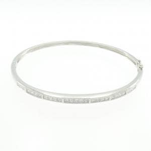 K18WG ダイヤモンド バングル 0.97CT