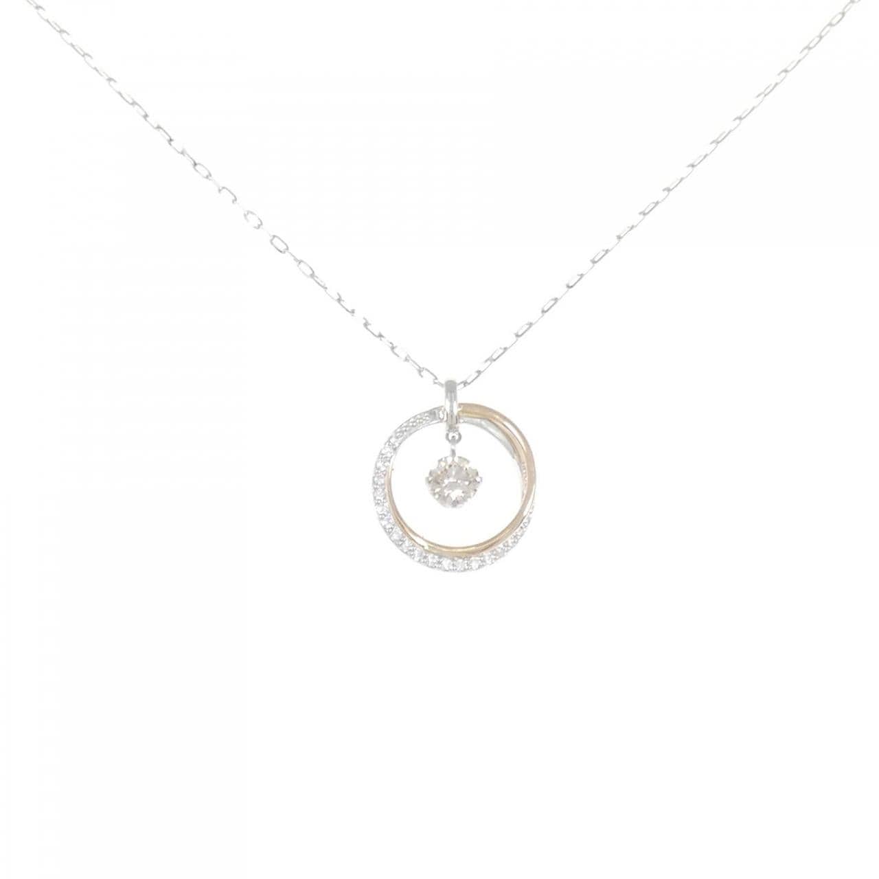 K18WG/K18PG ダイヤモンド ネックレス 0.30CT