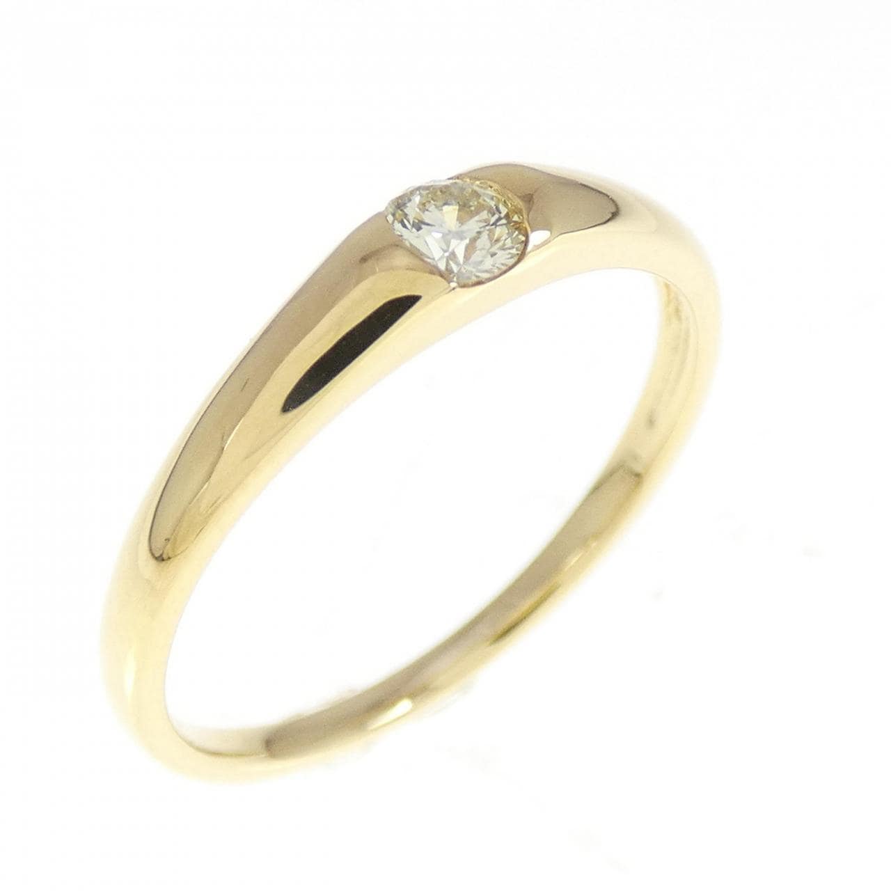 K18YG ダイヤモンド リング 0.12CT