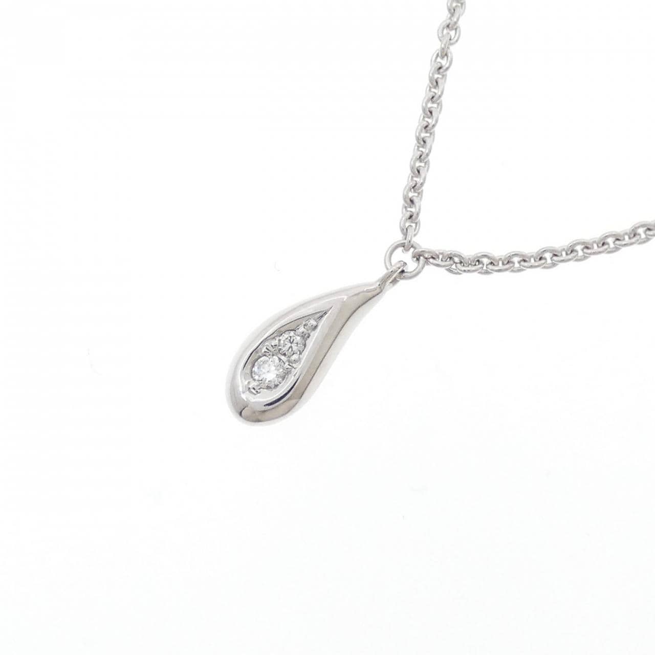 K18WG ダイヤモンド ネックレス 0.05CT