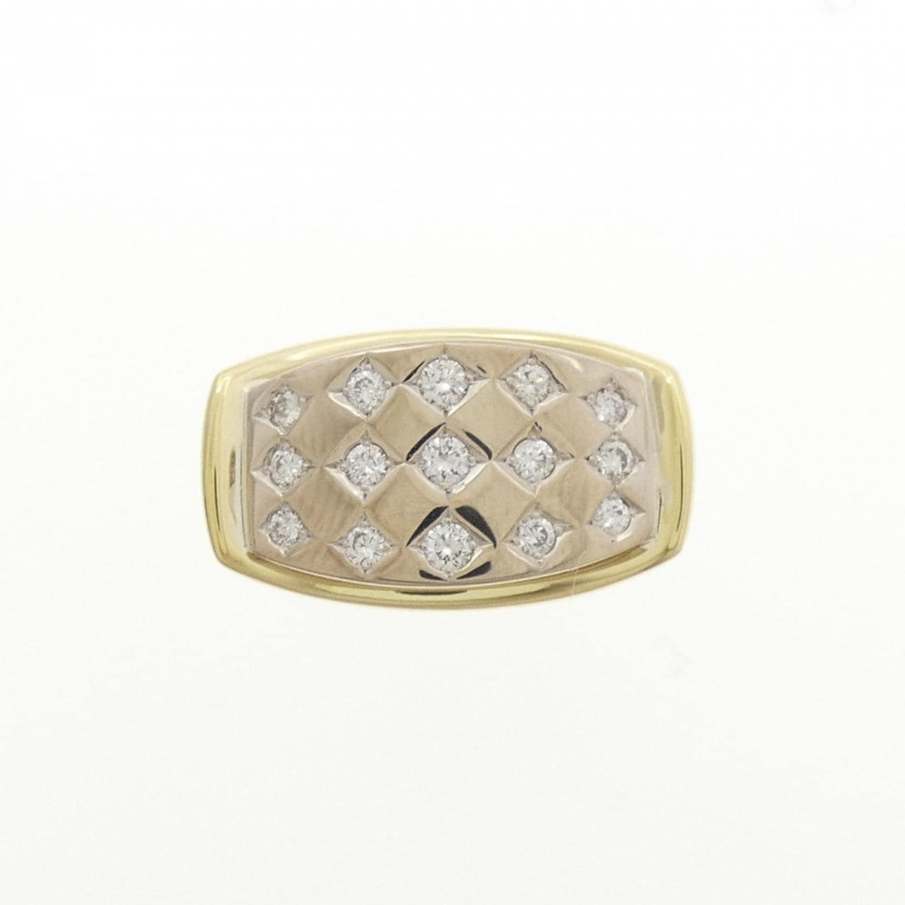 K18YG/K18WG ダイヤモンド リング 0.25CT