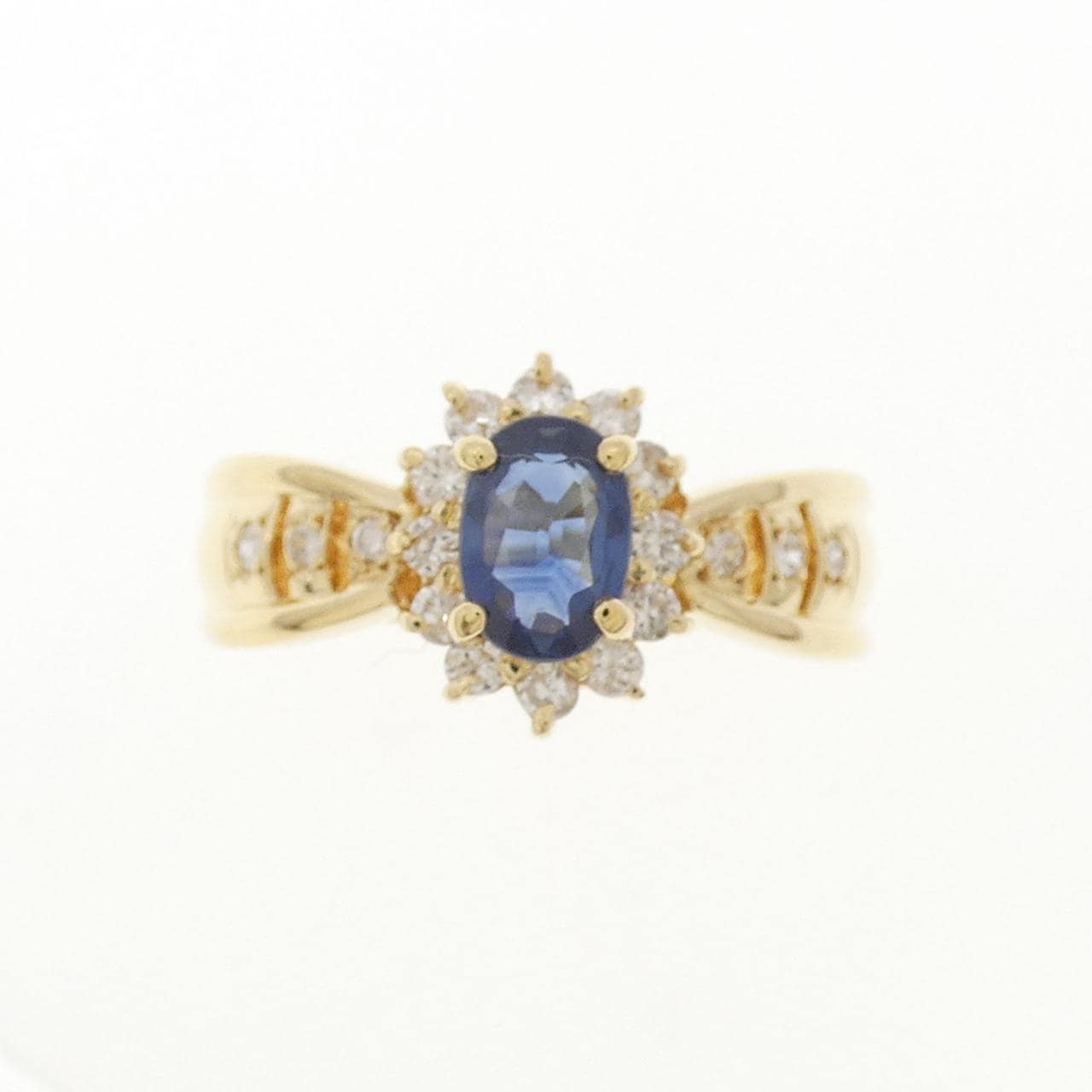 K18YG サファイヤ リング 0.64CT