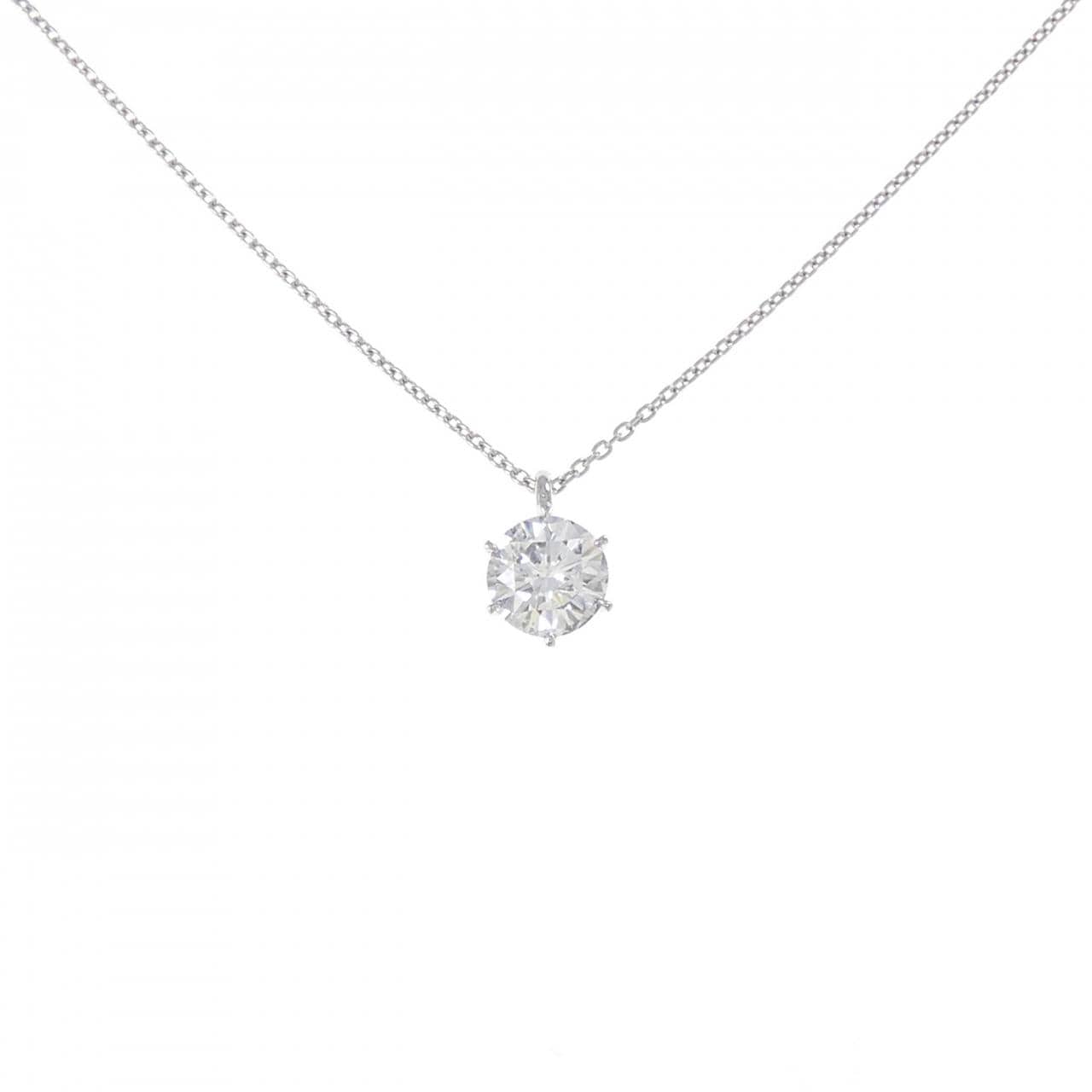 【リメイク】PT900/PT850 ダイヤモンド ネックレス 1.018CT E I1 VG