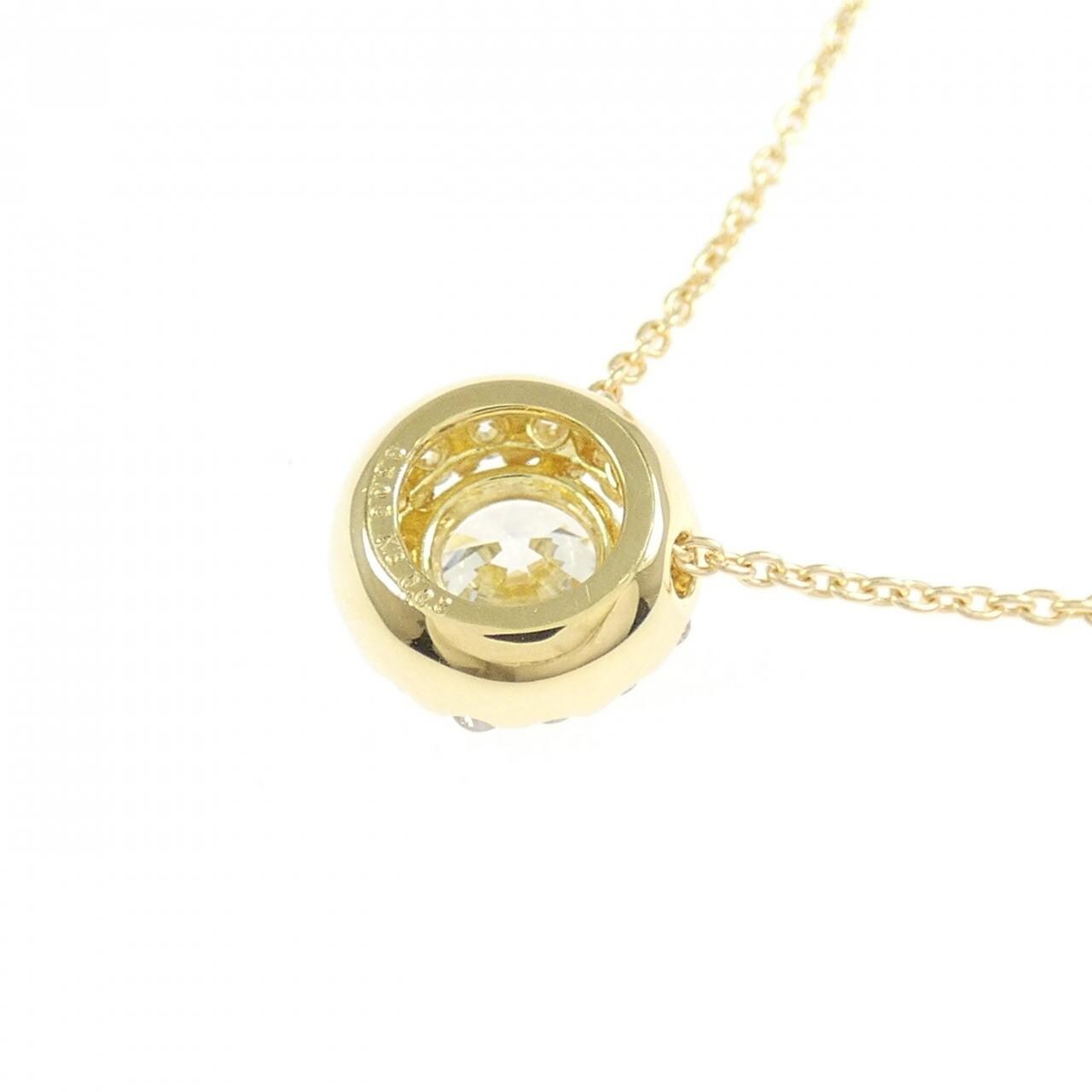 【リメイク】K18YG ダイヤモンド ネックレス 0.505CT H VS2 3EXT H&C