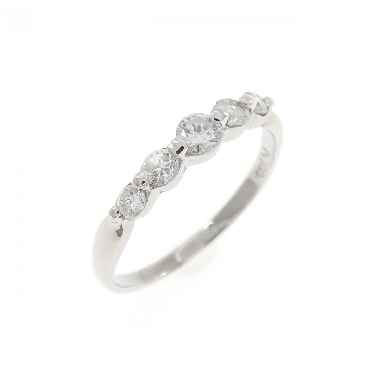 PT900 ダイヤモンド ピンキーリング 0.22CT